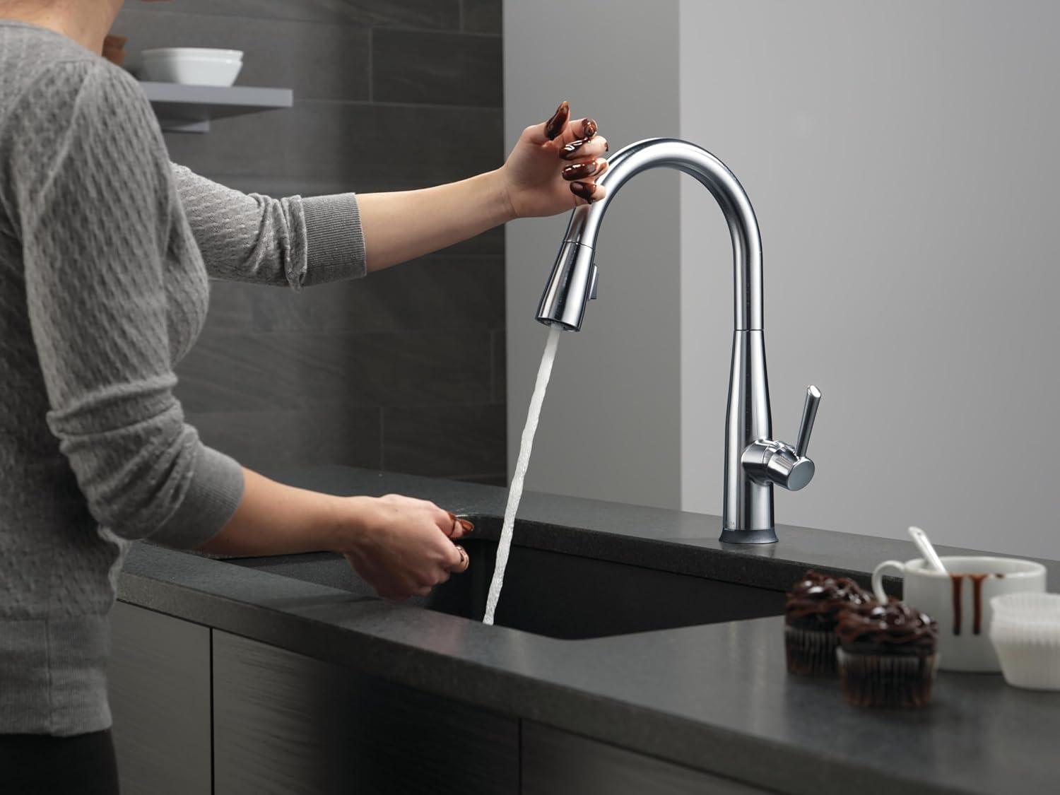 Essa Pull Down Sprayer Touch and Voice Control Kitchen Sink Faucet, Touch Control Kitchen Faucet