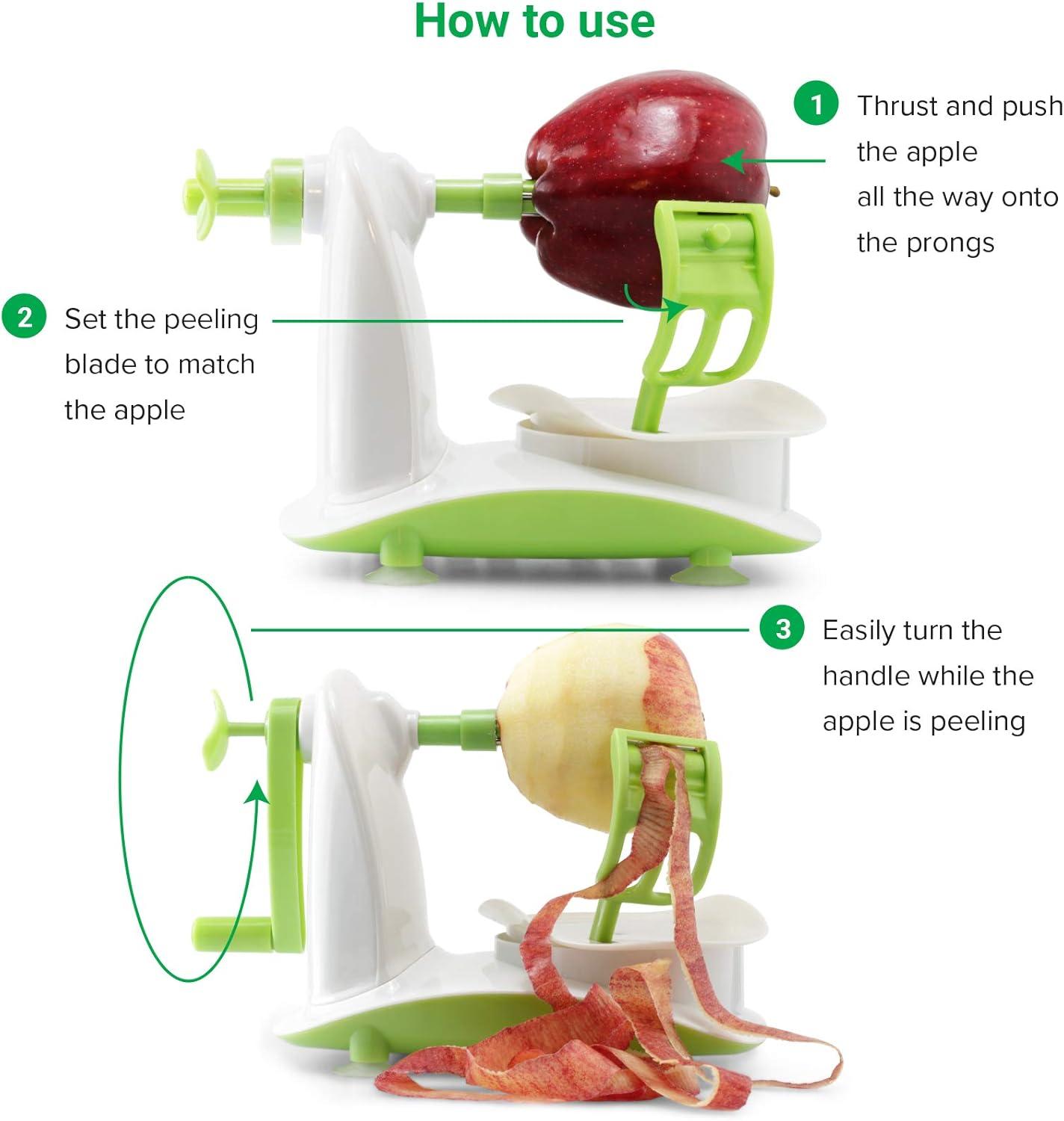 Perfect Peel White and Green Apple Peeler with Corer