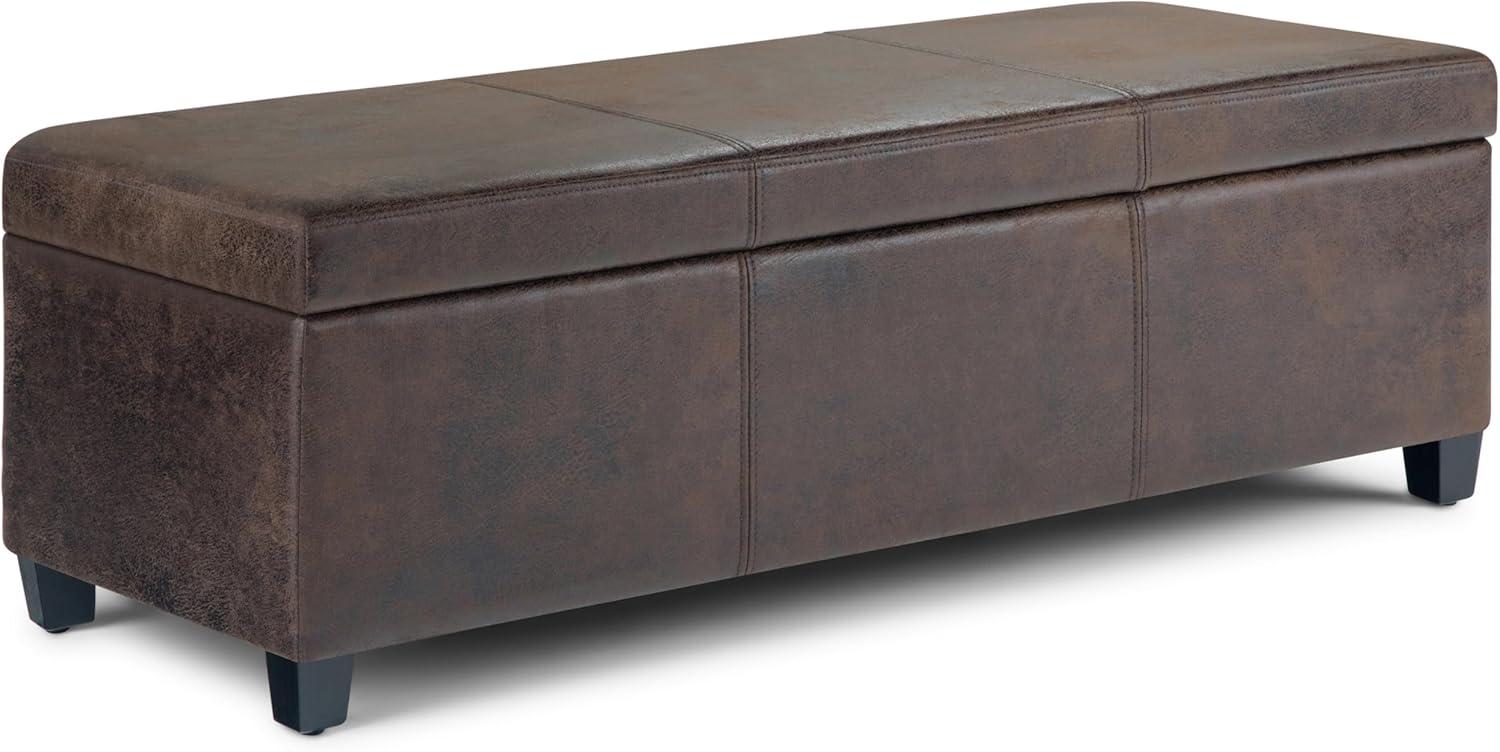 Avalon Faux Leather Ottoman