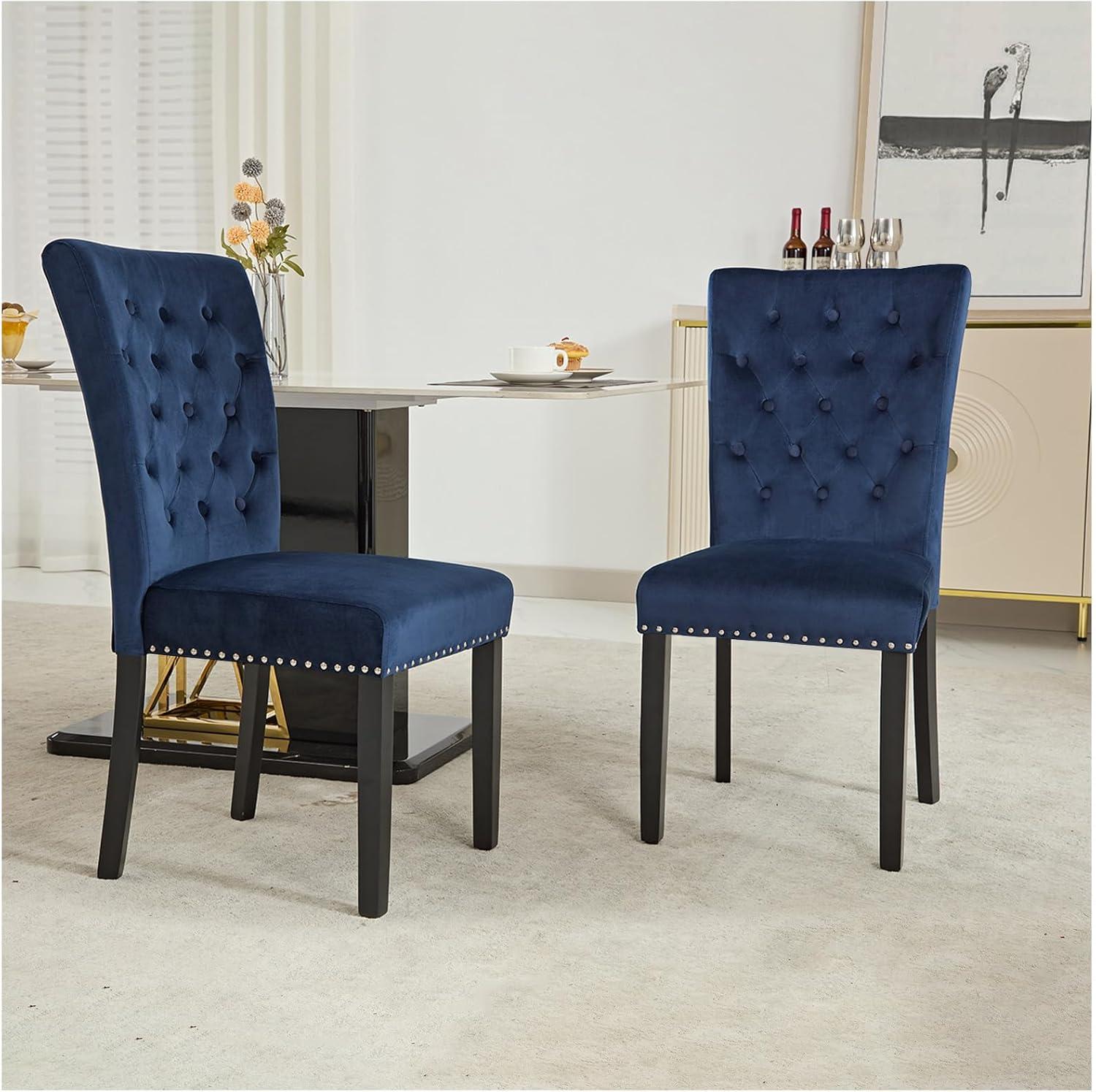 Velvet Dining Kitchen Chair Set of 2