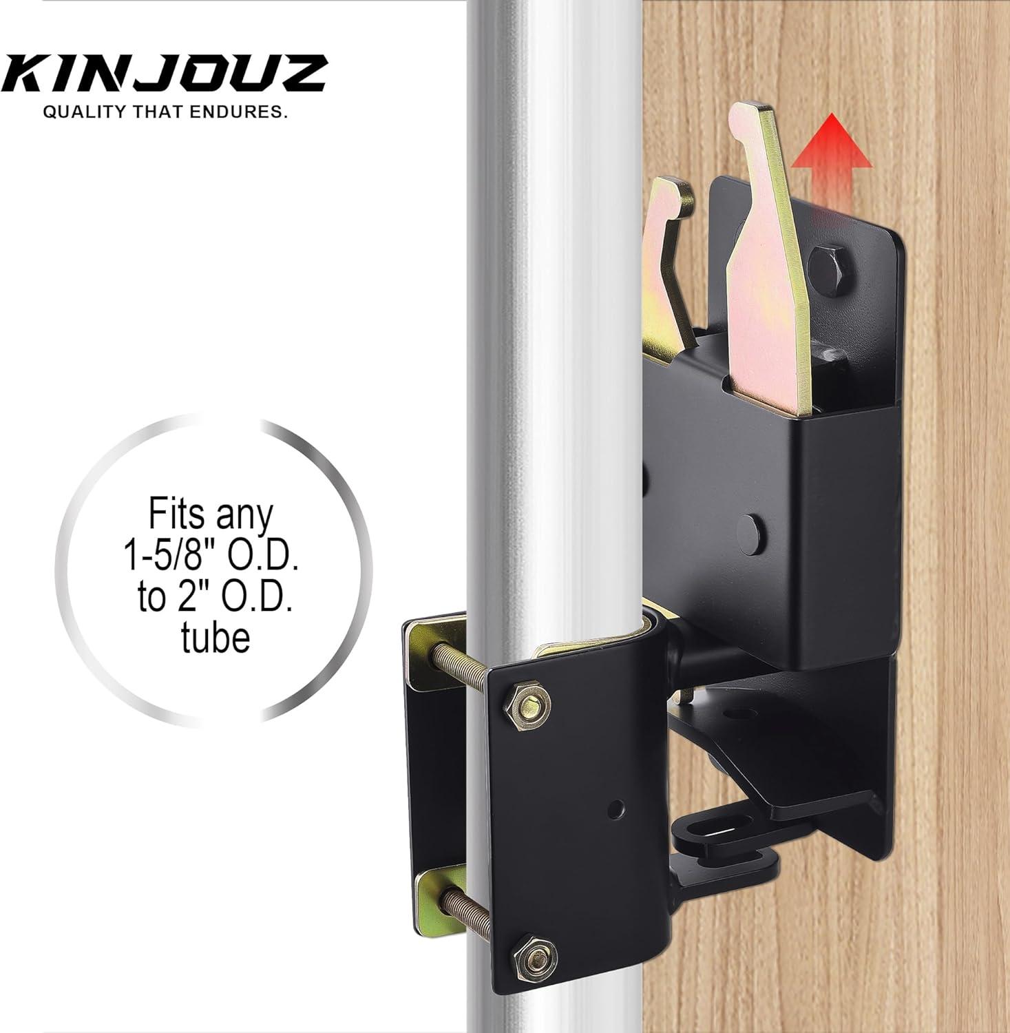 Black Steel Manual Gate Latch for Chain Link Fence