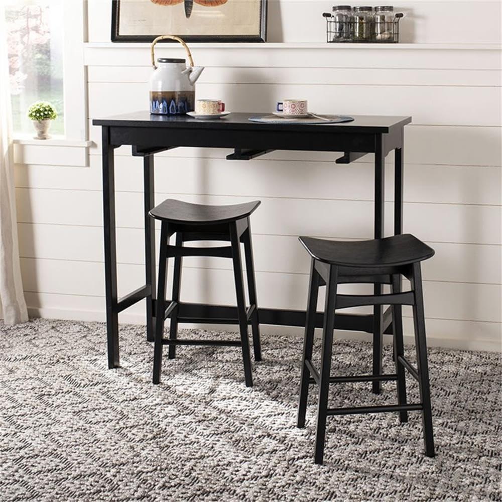 Colbie 3 Piece Pub Set - Black - Safavieh