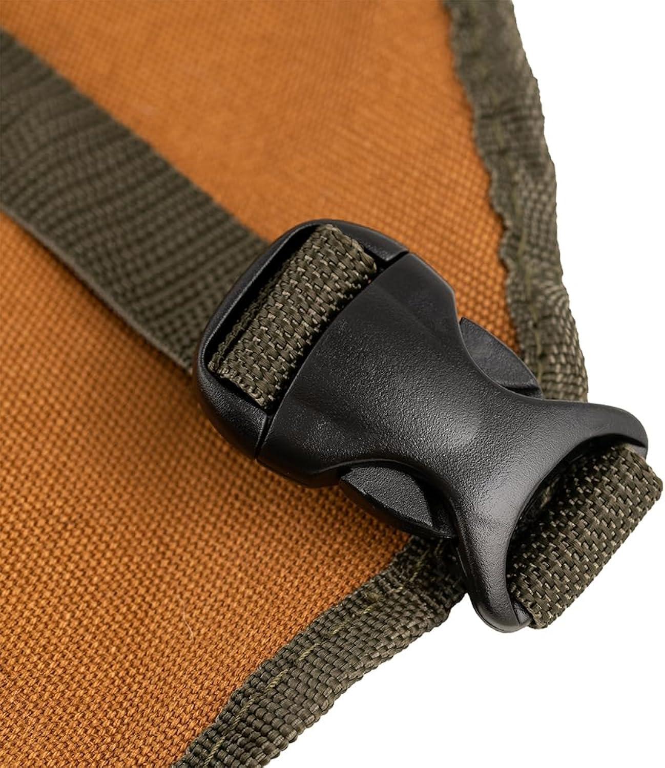 Bucket Boss mens Tool,adjustable,work Tool Bag, Brown, 16 pockets US