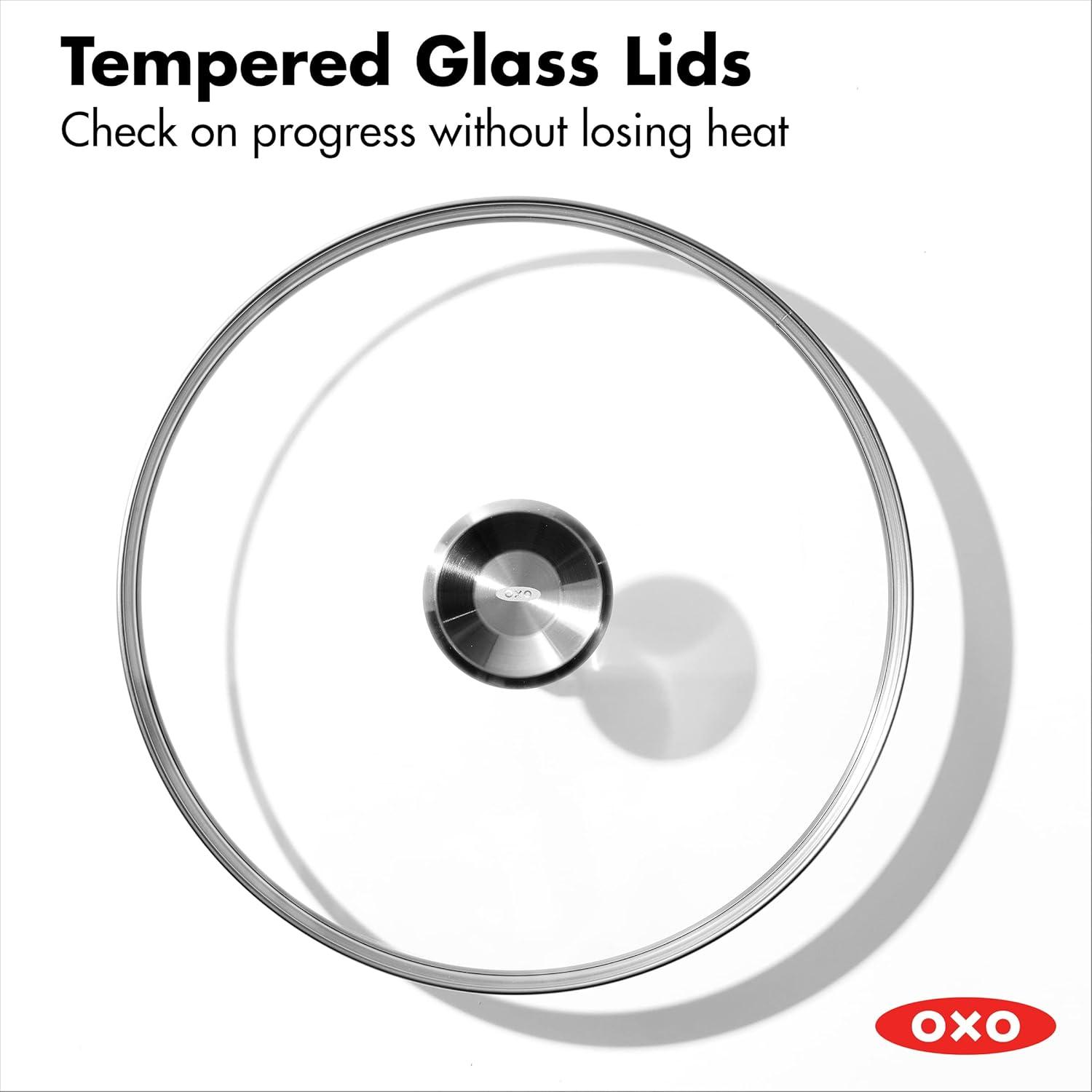 OXO OXO Mira 3-Ply Stainless Steel Saucepan Set, 1.6 Qt And 3.25 Qt