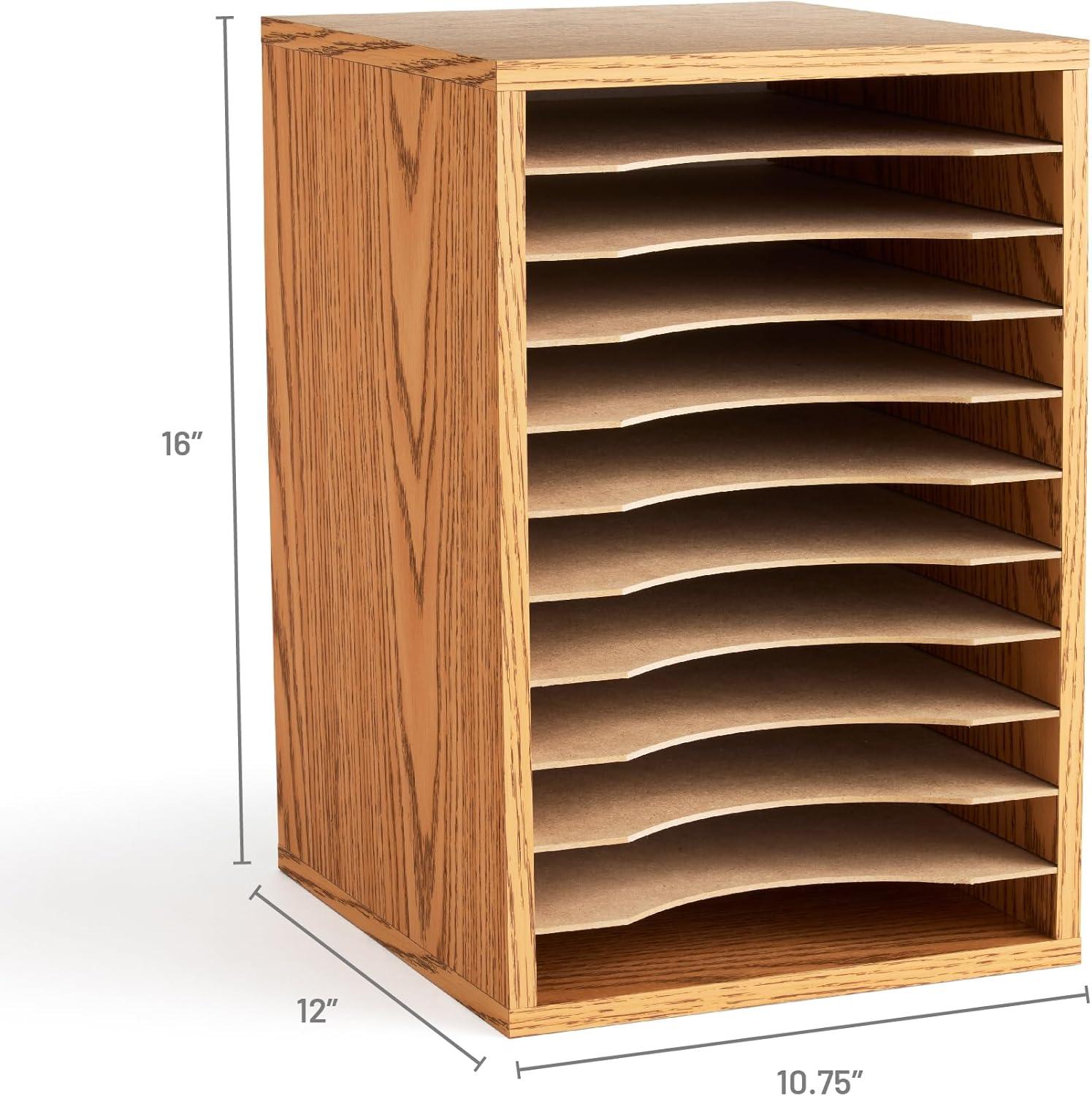 Literature Desktop Organizer With 11 Compartments