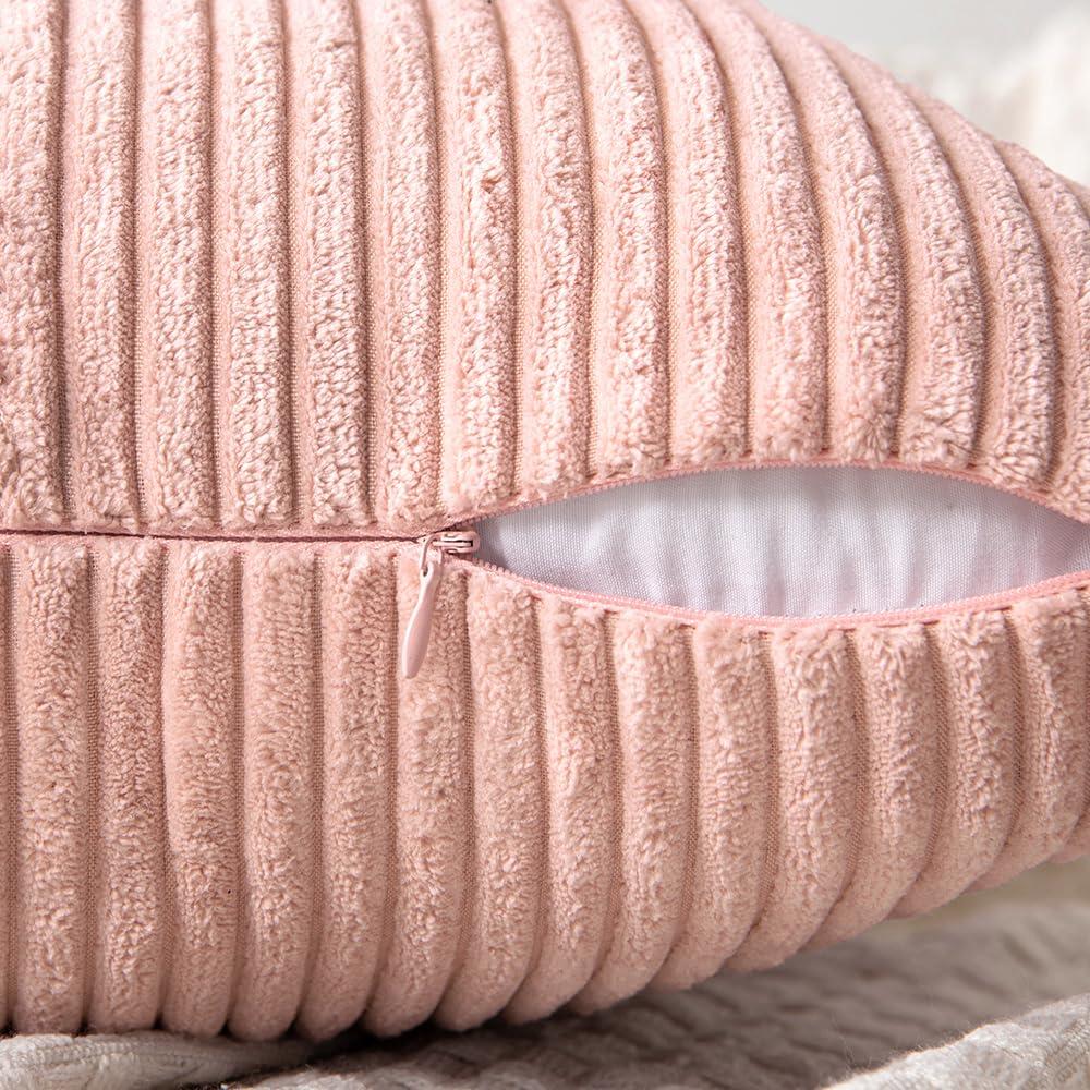 Line Apparel ecommerce Corduroy Pillow Covers With Splicing Set Of 2