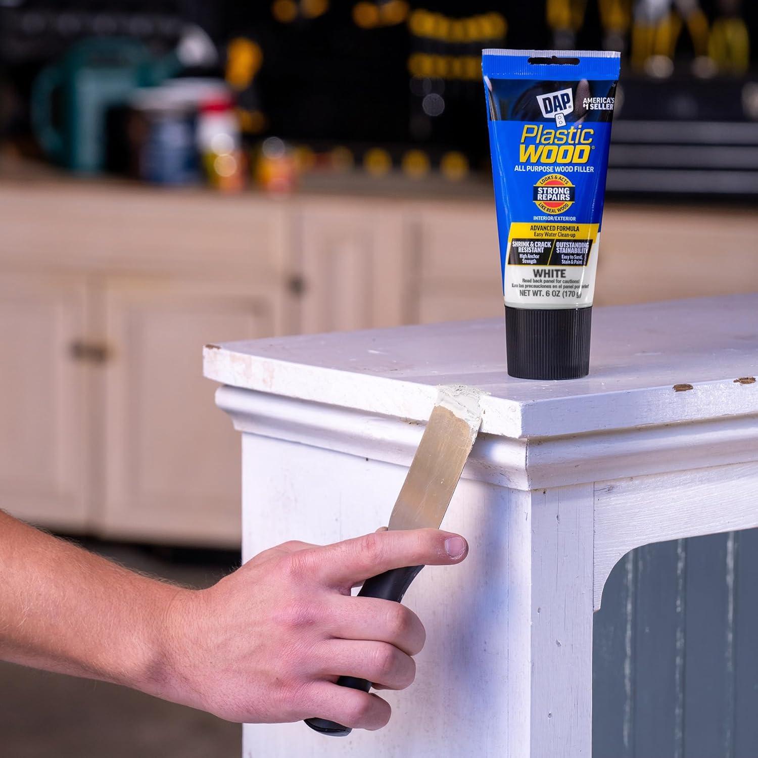 DAP Plastic Wood Latex 6 Oz White All Purpose Wood Filler