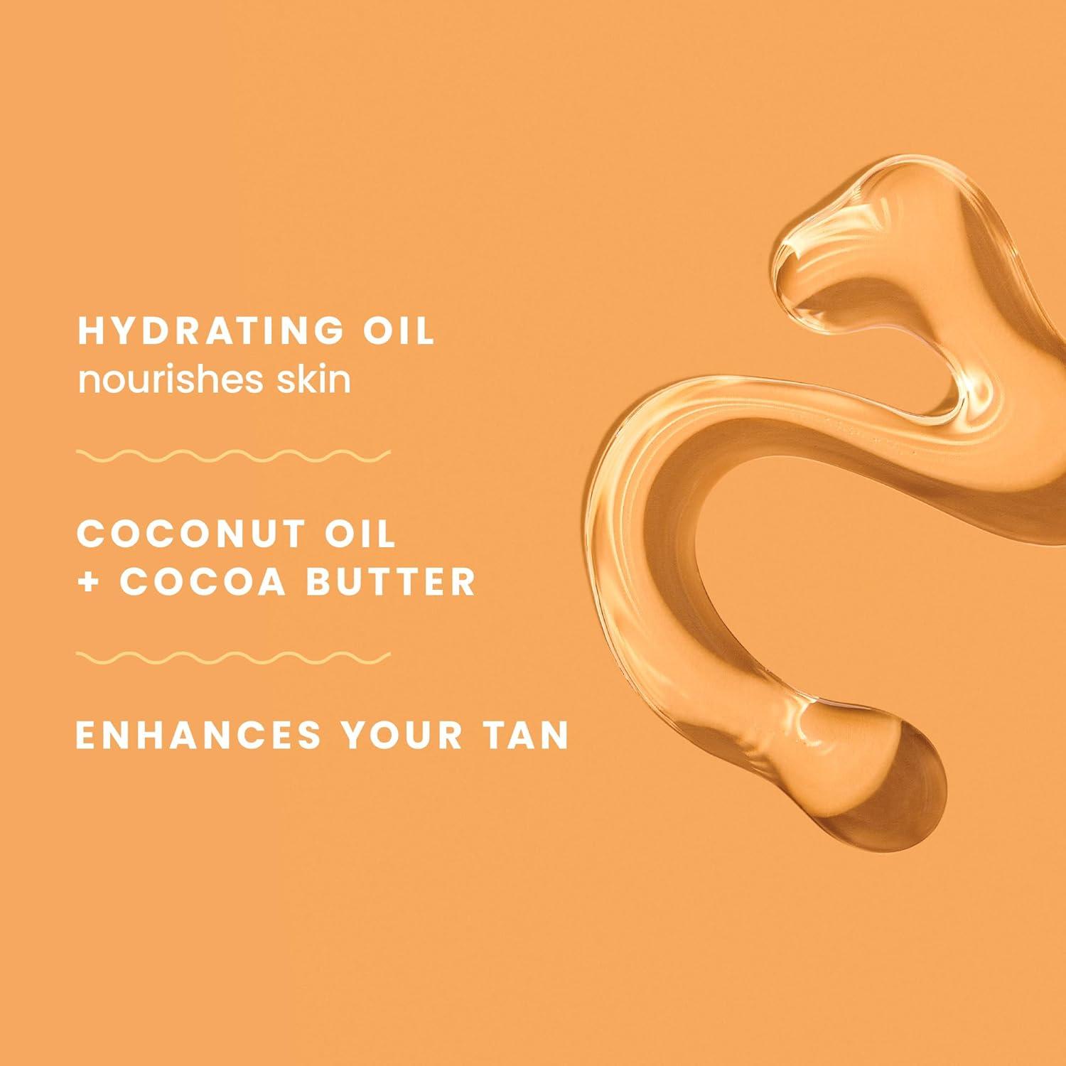 Hawaiian Tropic Dark Tanning Oil, 8oz | Moisturizing Body Oil, Tan Enhancer, Cocoa Butter Oil, Coconut Oil for Skin, Oxybenzone Free, 8oz each Twin Pack C14