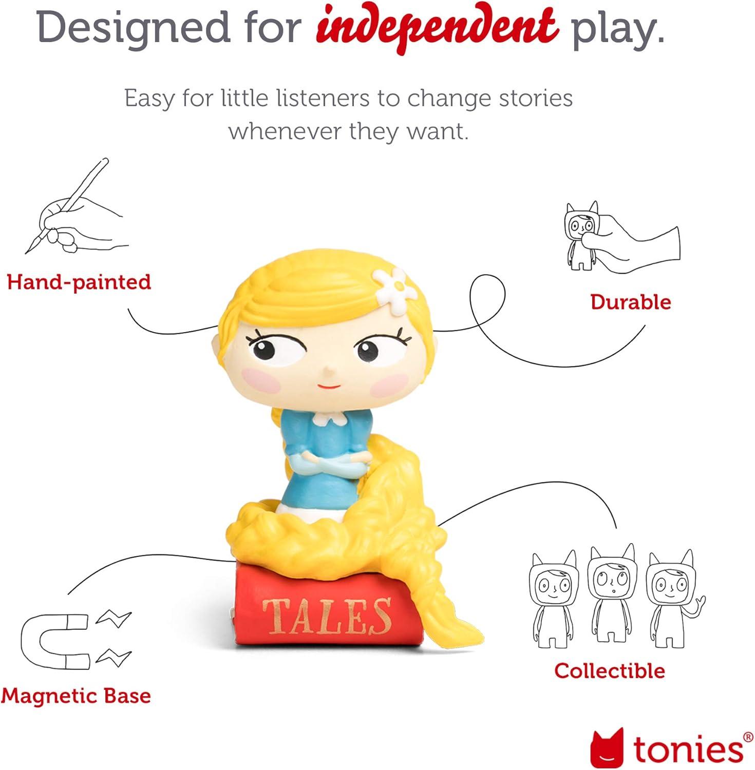 Tonies Rapunzel and Other Fairy Tales, Audio Play Figurine for Portable Speaker, Small, Multicolor, Plastic