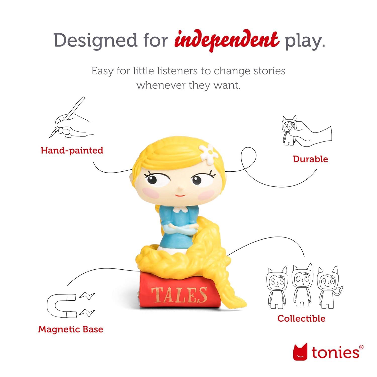 Tonies Rapunzel and Other Fairy Tales, Audio Play Figurine for Portable Speaker, Small, Multicolor, Plastic