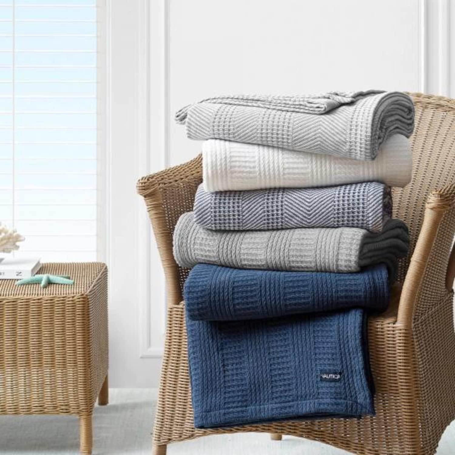 Nautica Nautica Rope Stripe Cotton Blanket