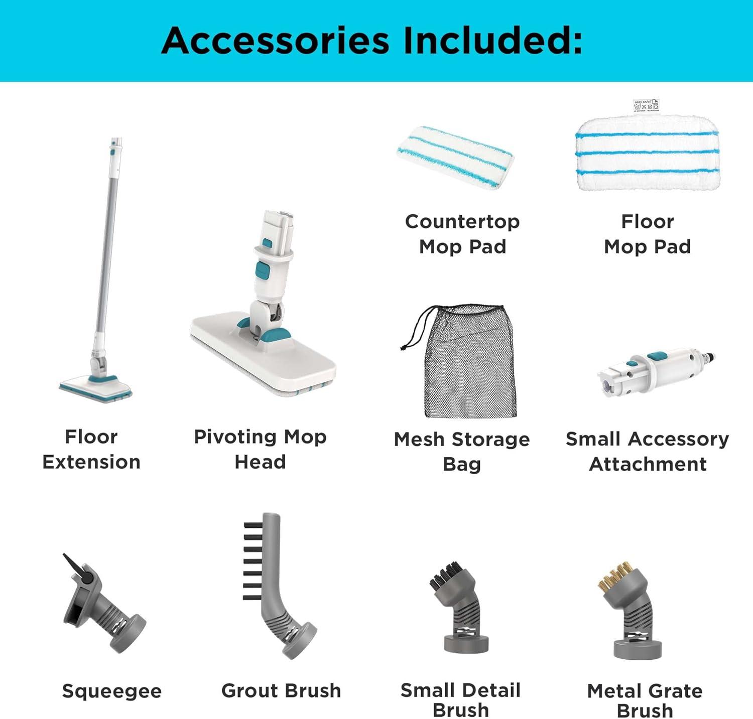 BLACK+DECKER Steam Cleaning Multipurpose System with 6 Attachments