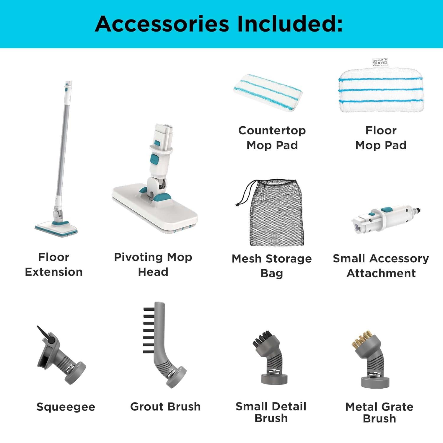 BLACK+DECKER Steam Cleaning Multipurpose System with 6 Attachments