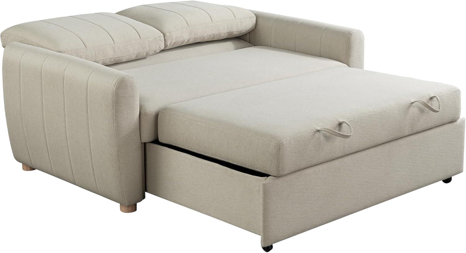 Serta Lowry 66.5" Full-Size Upholstered Convertible Sleeper Loveseat
