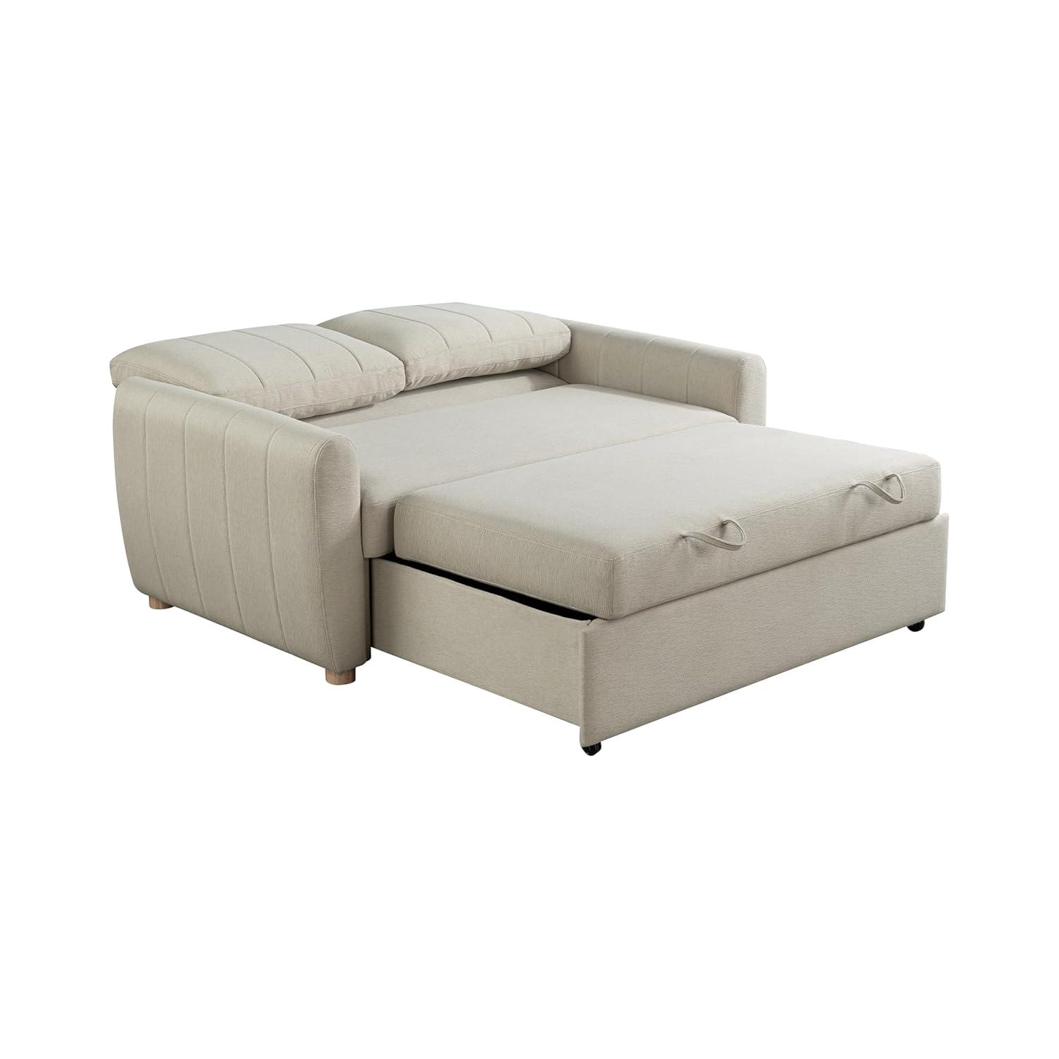Serta Lowry 66.5" Full-Size Upholstered Convertible Sleeper Loveseat