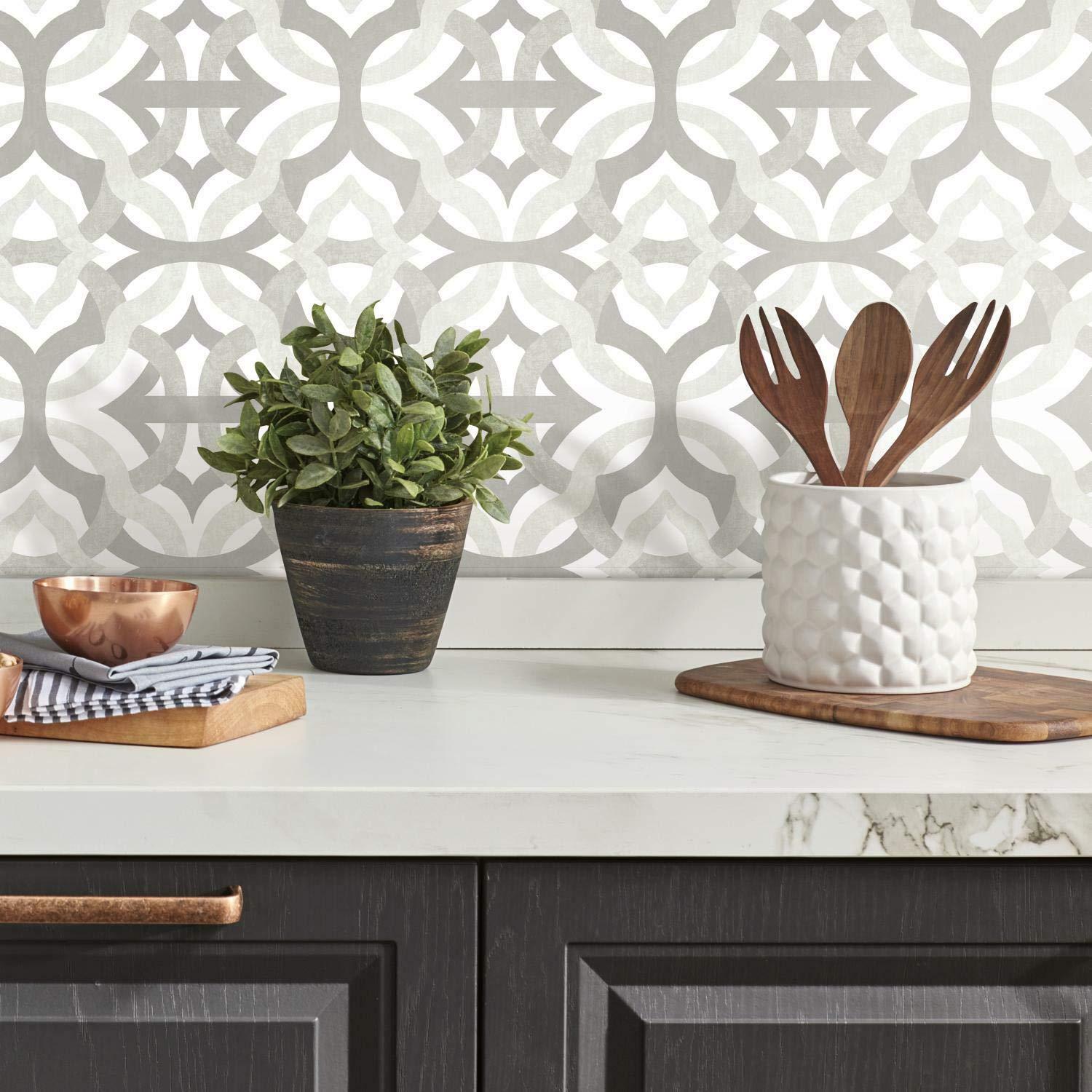 Waverly Peel & Stick Geometric Roll
