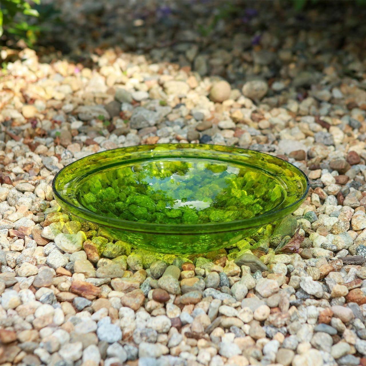 3" Reflective Crackle Glass Birdbath Bowl - Achla Designs