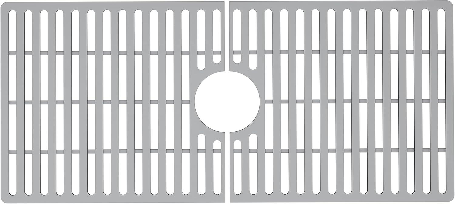 Silicone Grid VIGO Matte Stone 32" L x 15" W Bottom Sink Grid for 36 in. Single Bowl Kitchen Sink