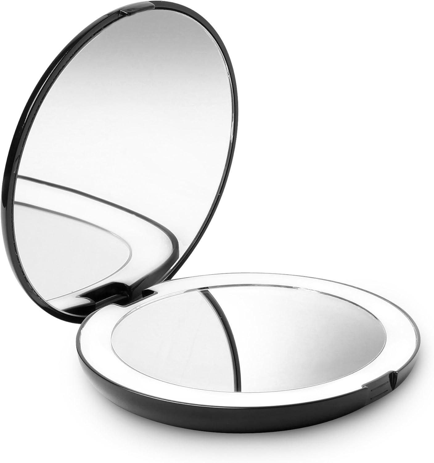Fancii Modern Lighted Magnifying Compact Mirror
