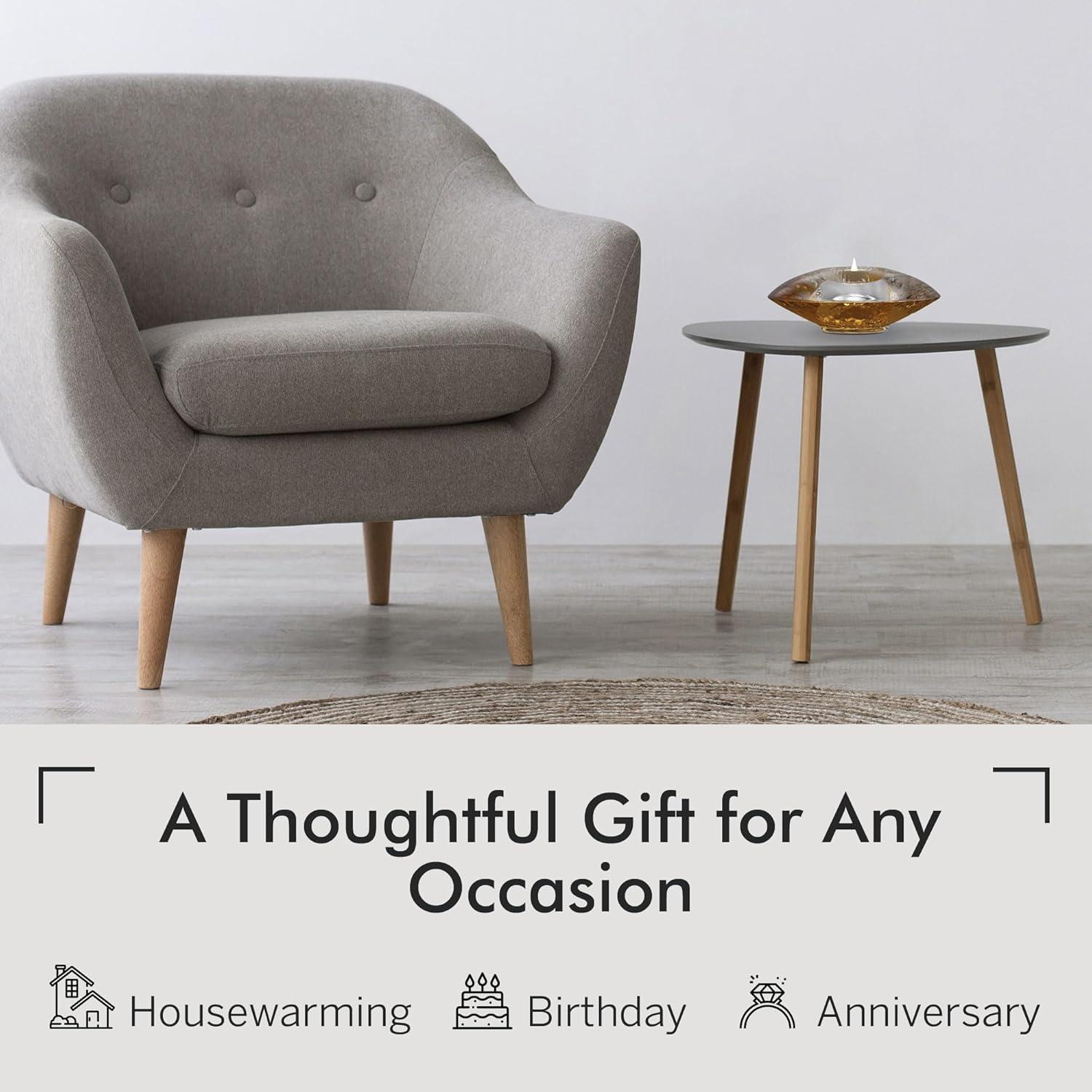 Orrefors Discus 1.75'' H Crystal Tabletop Votive Holder