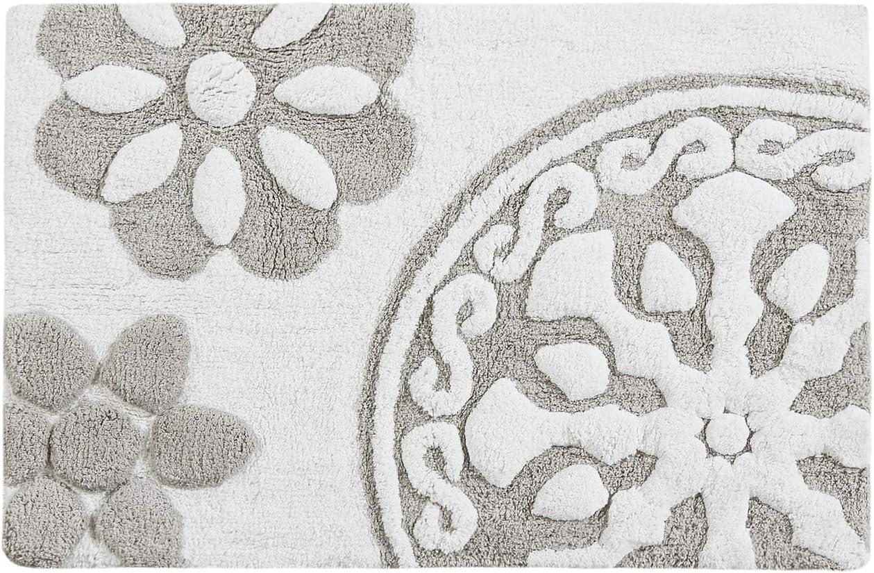 Madison Park Casablanca Medallion Cotton Tufted Bath Rug