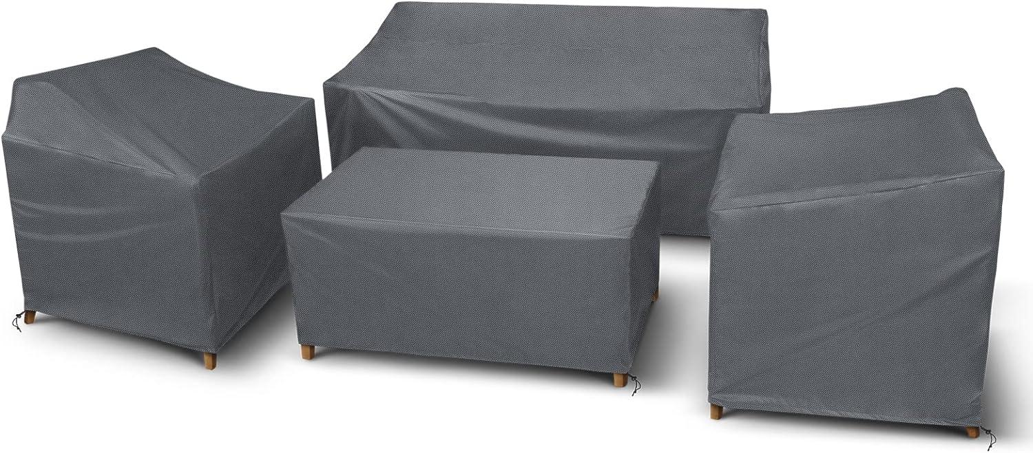 Arlmont & Co. Heavy Duty Waterproof Patio Furniture Set Covers for 4 Pieces Outdoor Conversation Set