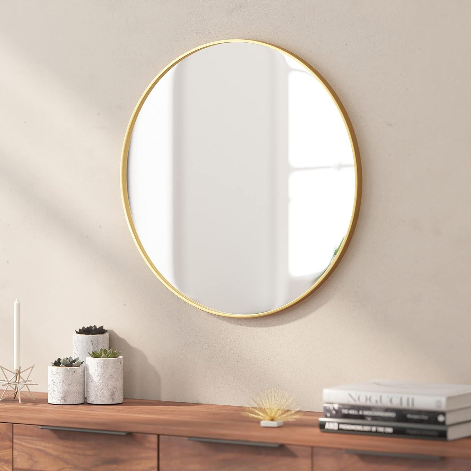 Taylor & Logan Metal Round Wall Mirror