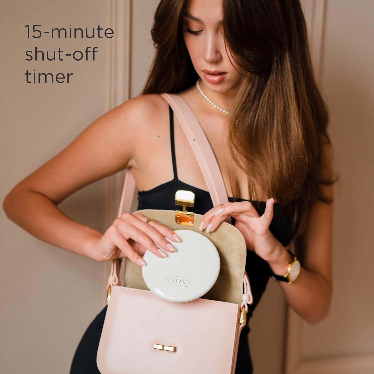 Ilios Lighting Rechargeable LED Compact Makeup Mirror