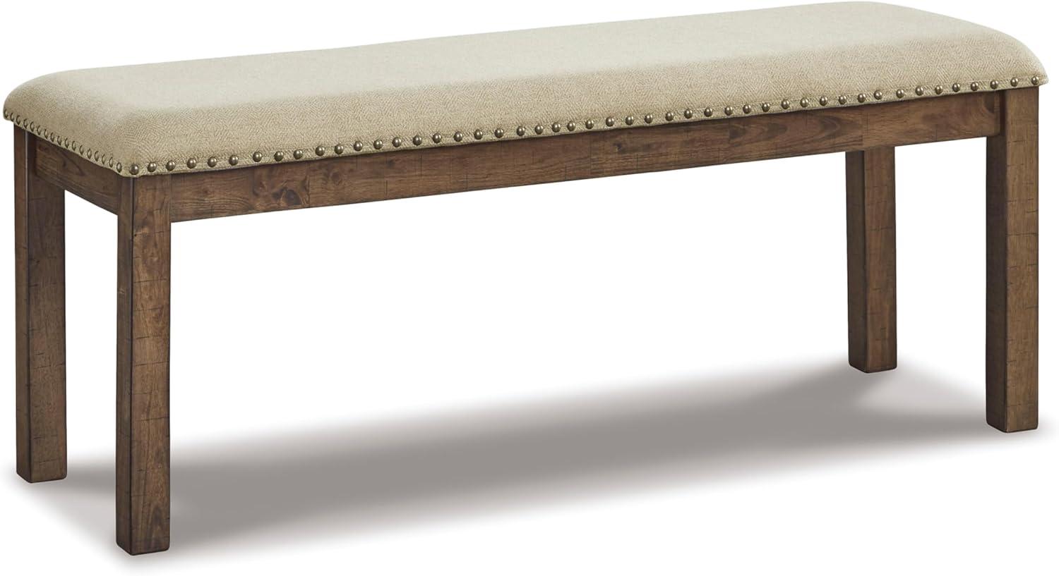 Signature Design by Ashley Casual Moriville Counter Height Dining Bench  Beige