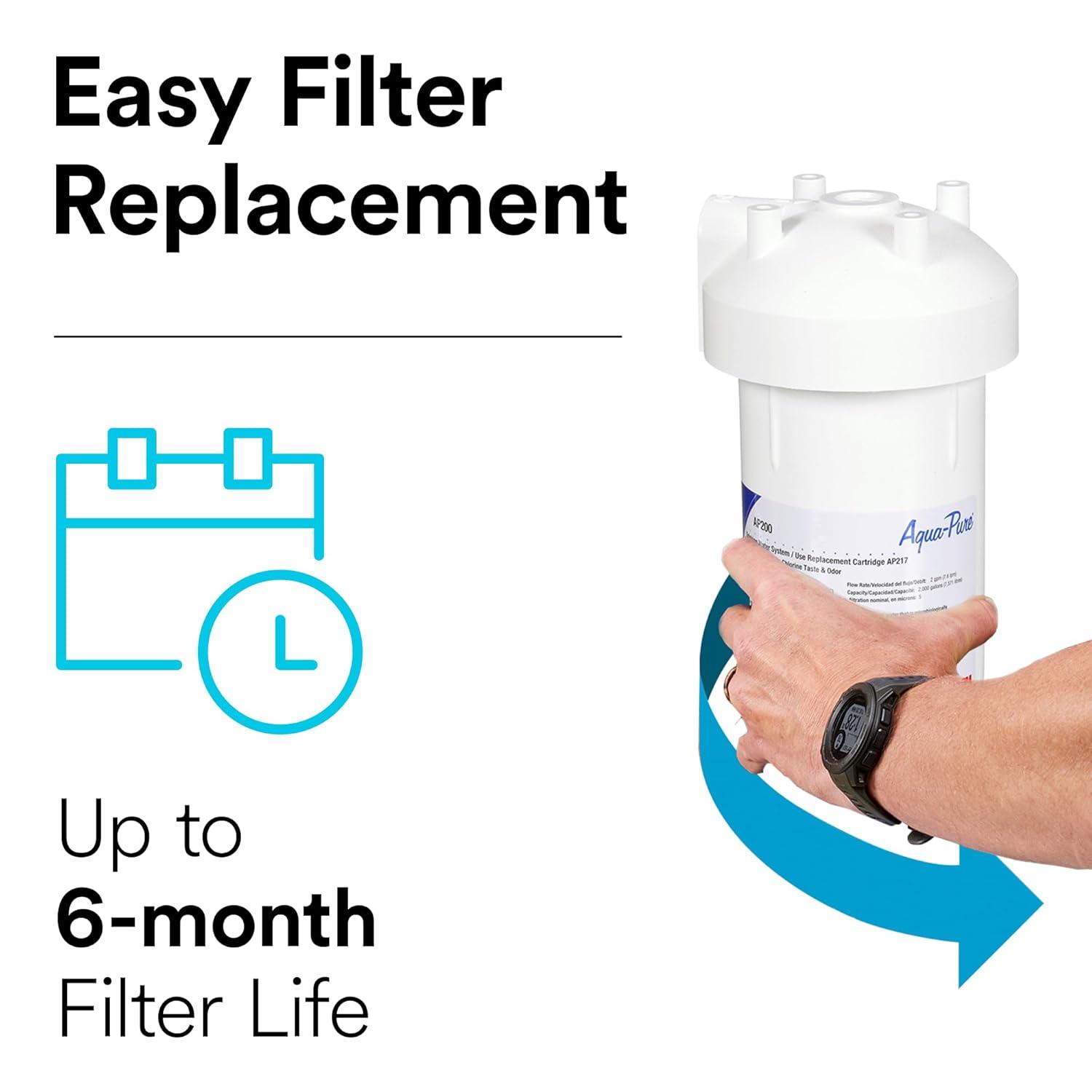 Aqua-Pure White Under Sink Water Filter Cartridge Set