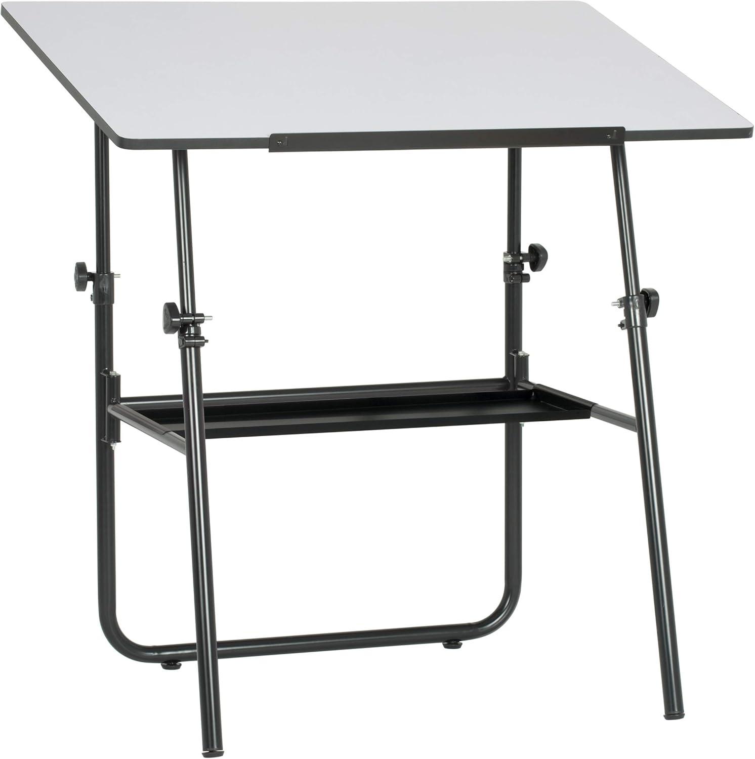 Ultima 42'' Black and White Adjustable Drafting Table