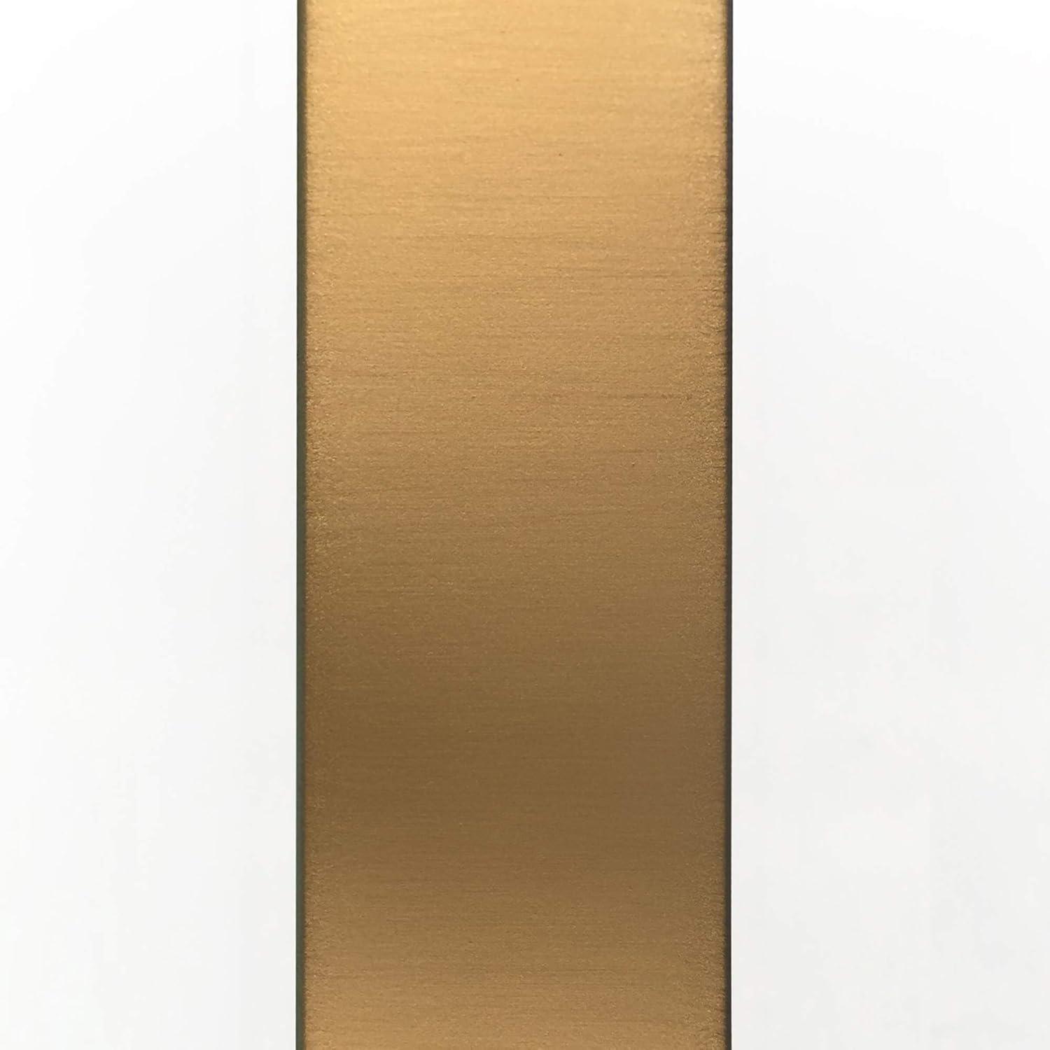 Evelyn&Zoe Alexis 36" Wide Rectangular Console Table, Brass