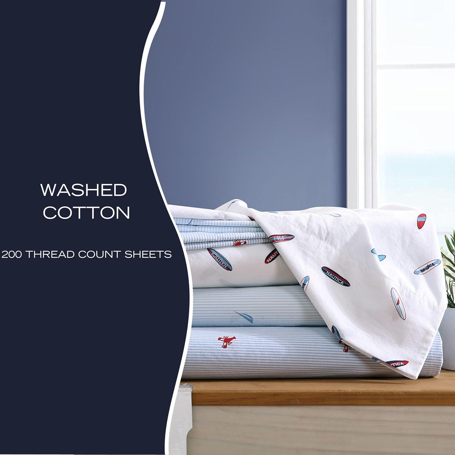 Nautica Printed Cotton Percale Sheet Sets