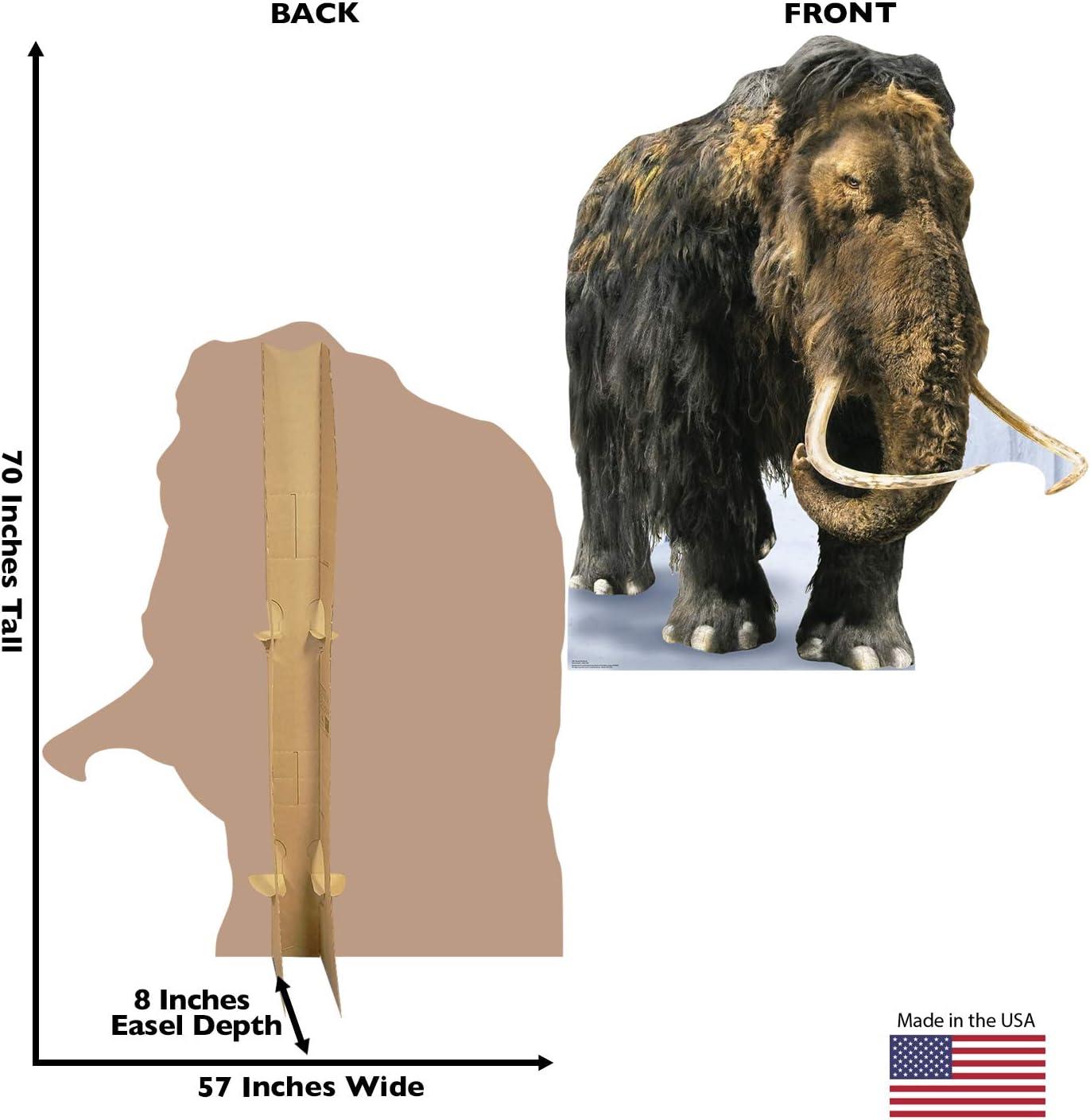 Life-Size Woolly Mammoth Cardboard Cutout Standee