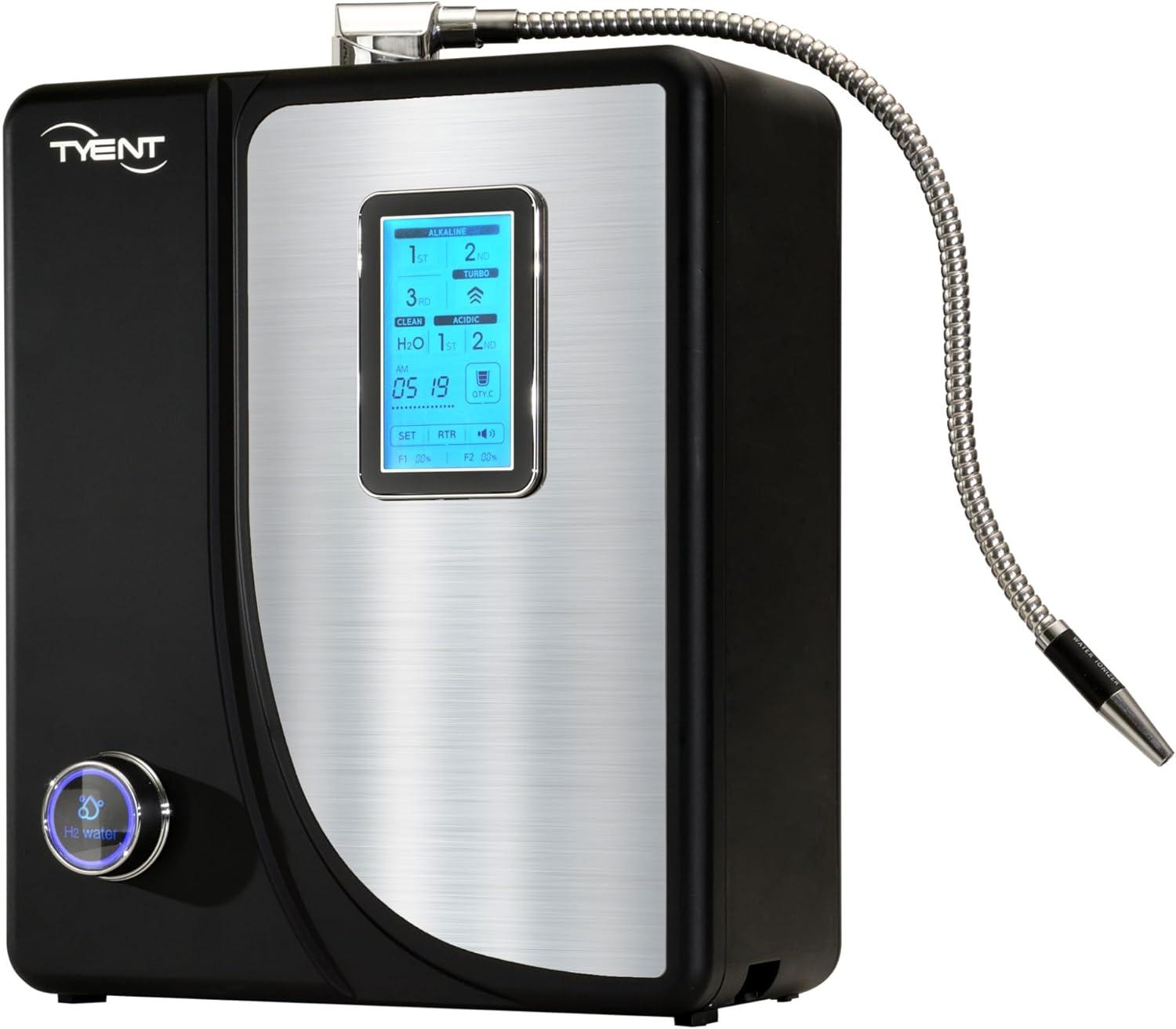 Tyent Black and Silver Alkaline Water Ionizer with Touchscreen