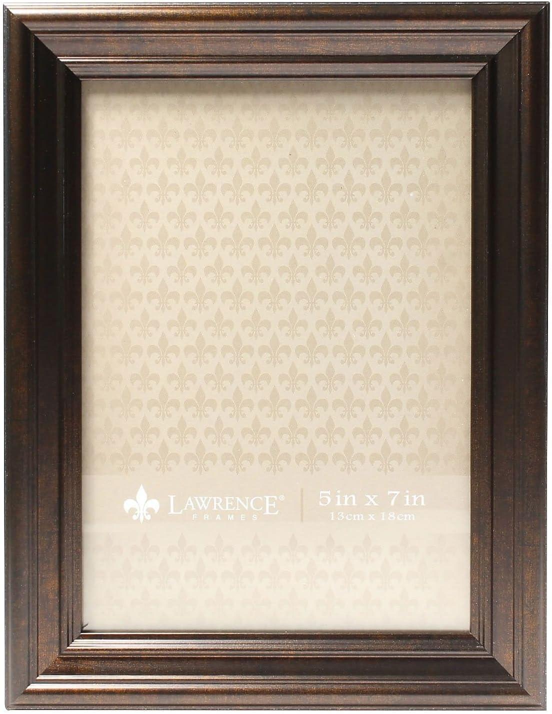 Elegant 5x7 Oil-Rubbed Bronze and Glass Classic Picture Frame