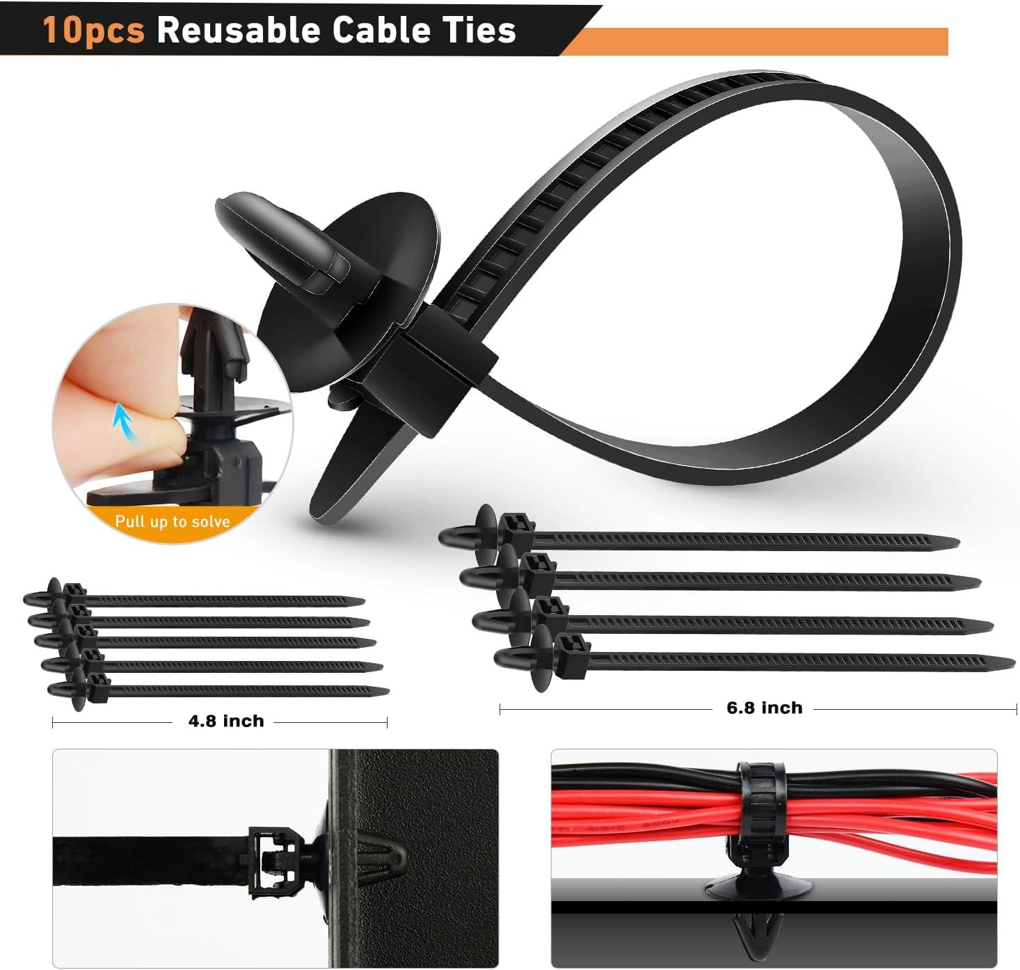 GOOACC 935Pcs Car Push Retainer Clips Auto Fasteners Assortment 26 Most Popular Sizes Nylon Bumper Fender Rivets with 10 Cable Ties Fasteners Remover for GM Ford Toyota Honda Chrysler