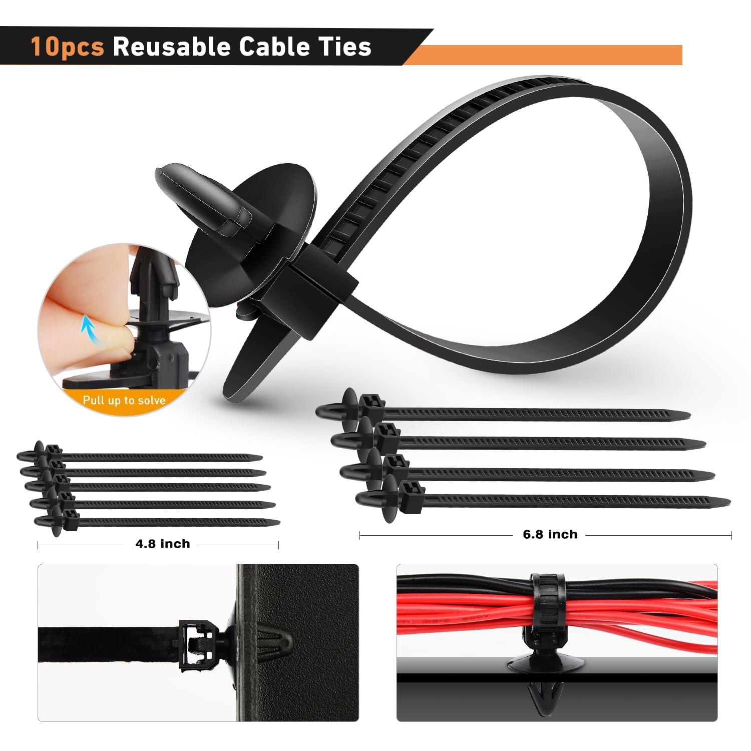 GOOACC 935Pcs Car Push Retainer Clips Auto Fasteners Assortment 26 Most Popular Sizes Nylon Bumper Fender Rivets with 10 Cable Ties Fasteners Remover for GM Ford Toyota Honda Chrysler