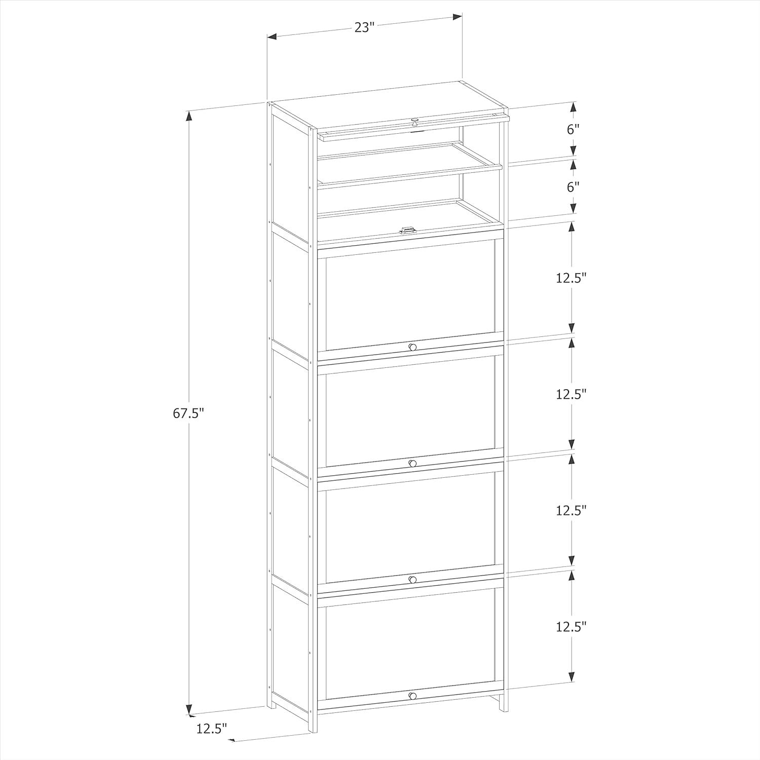 MoNiBloom Bamboo 10 Tiers 30 Pairs Shoe Storage Cabinet, Sneakers Shelf Rack, Brown, for Entryway
