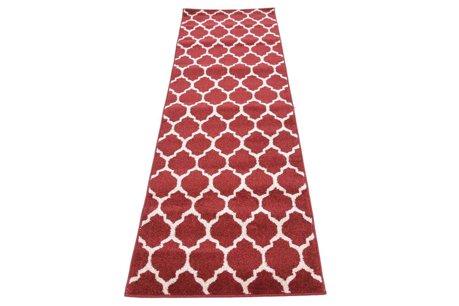 Unique Loom 2' 0 x 6' 1 Trellis Philadelphia Dark Terracotta Area Rug
