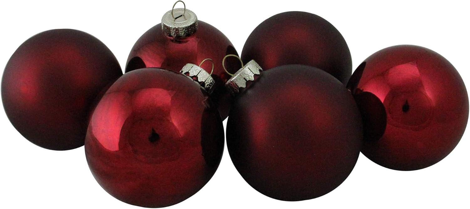 Northlight Seasonal Glass Ball Christmas Ornament (Set of 6)