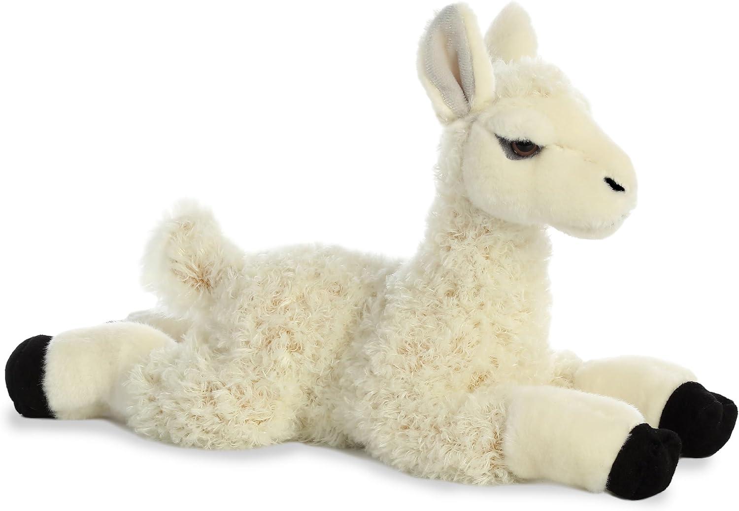 Aurora Flopsie 12" Llama Stuffed White Animal