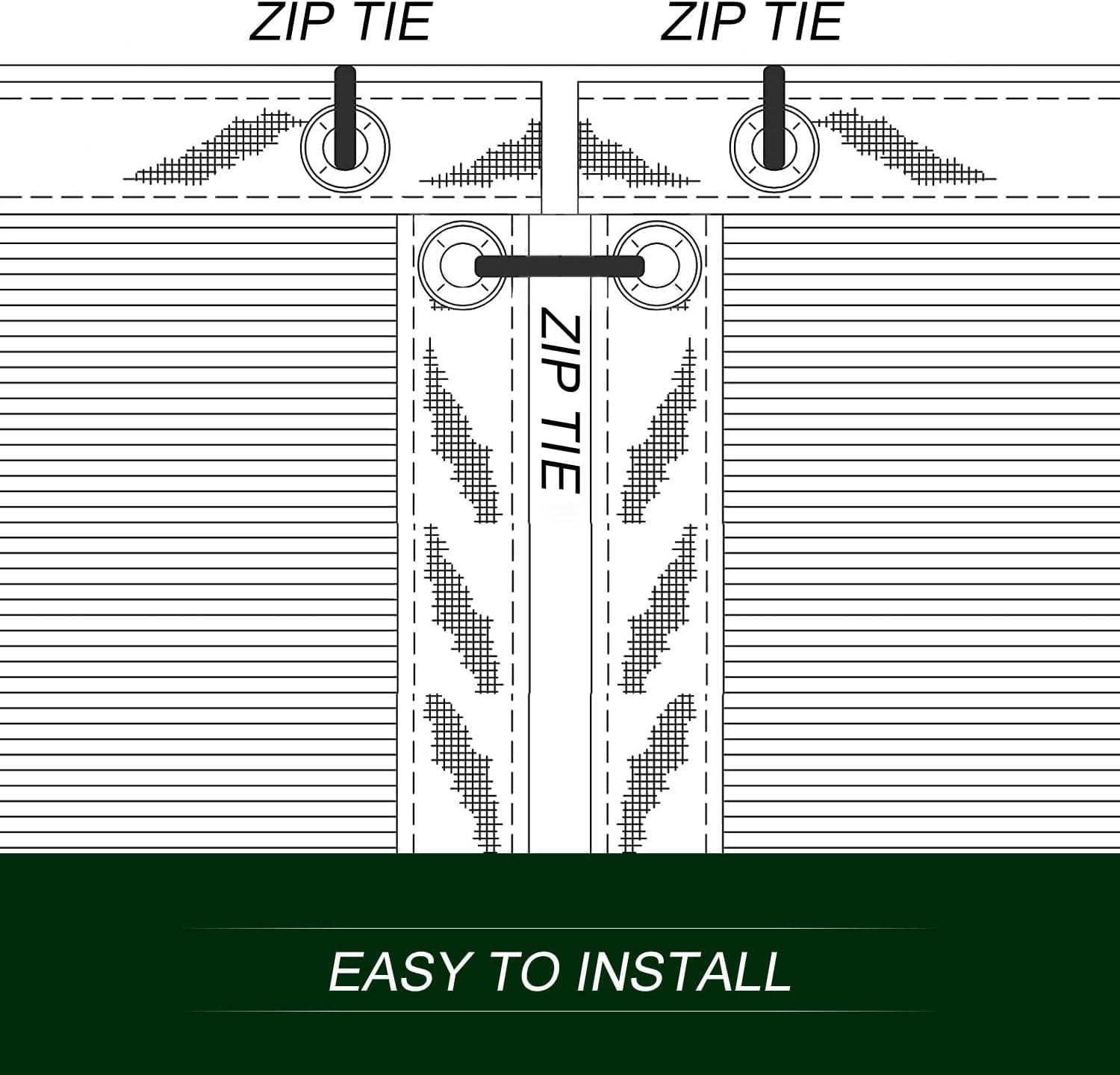 SEALTECH Ultra Heavy Duty 200 GSM Privacy Fence Screen – Non-Recycled Polyethylene Mesh Shade Net with Bindings & Rustproof Grommets - 90% + Blockage Includes Cable Zip Ties. (Green 6'X50')
