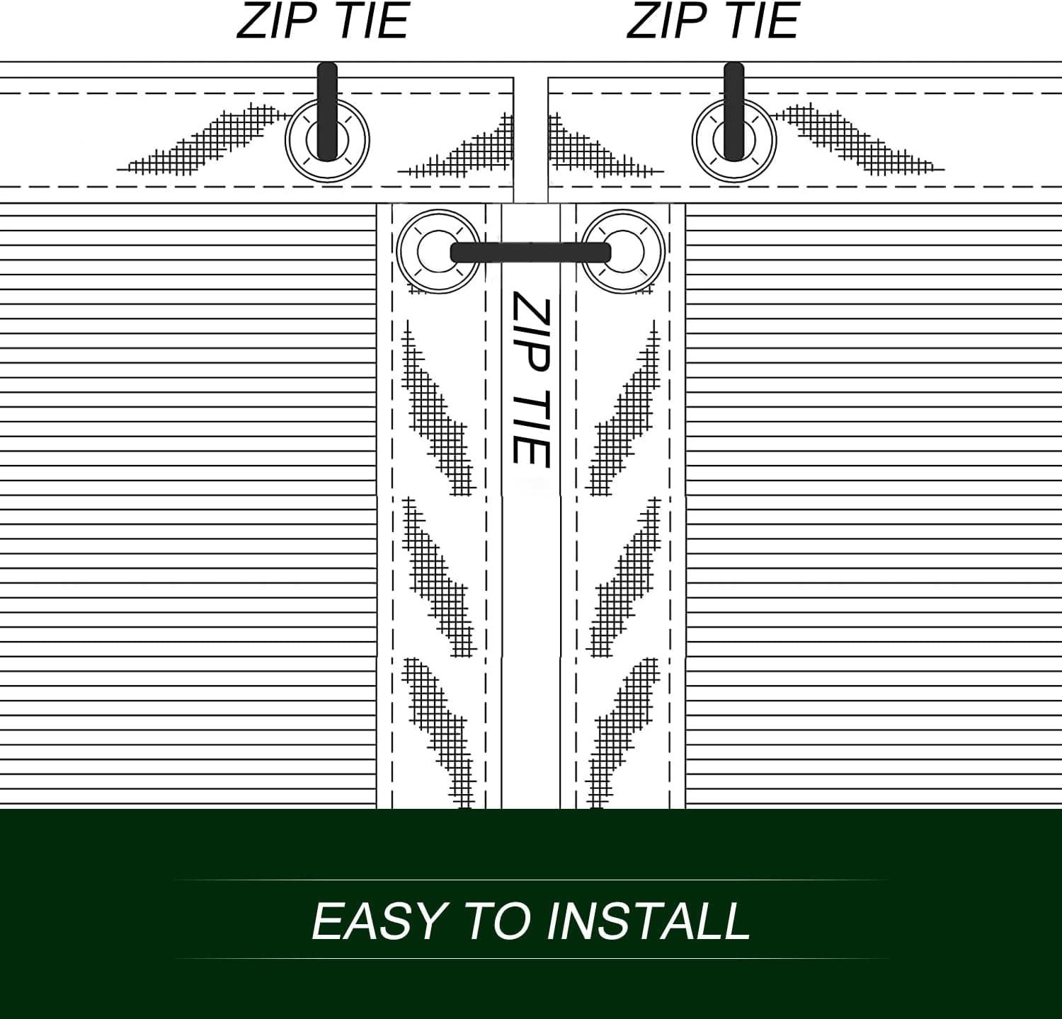 SEALTECH Ultra Heavy Duty 200 GSM Privacy Fence Screen – Non-Recycled Polyethylene Mesh Shade Net with Bindings & Rustproof Grommets - 90% + Blockage Includes Cable Zip Ties. (Green 6'X50')