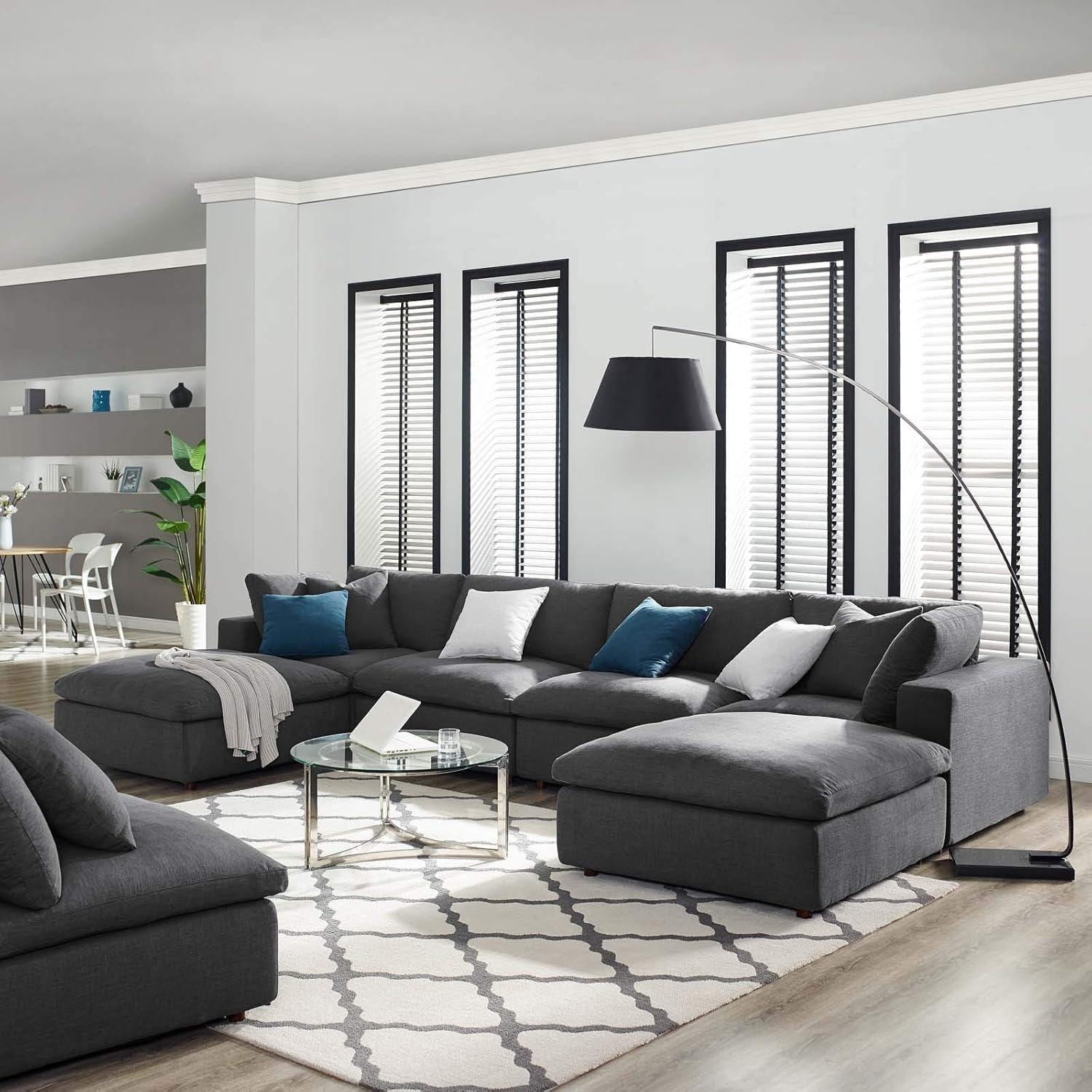 Modway Copper Grove Hrazdan Down-filled 6-piece Sectional Sofa Set