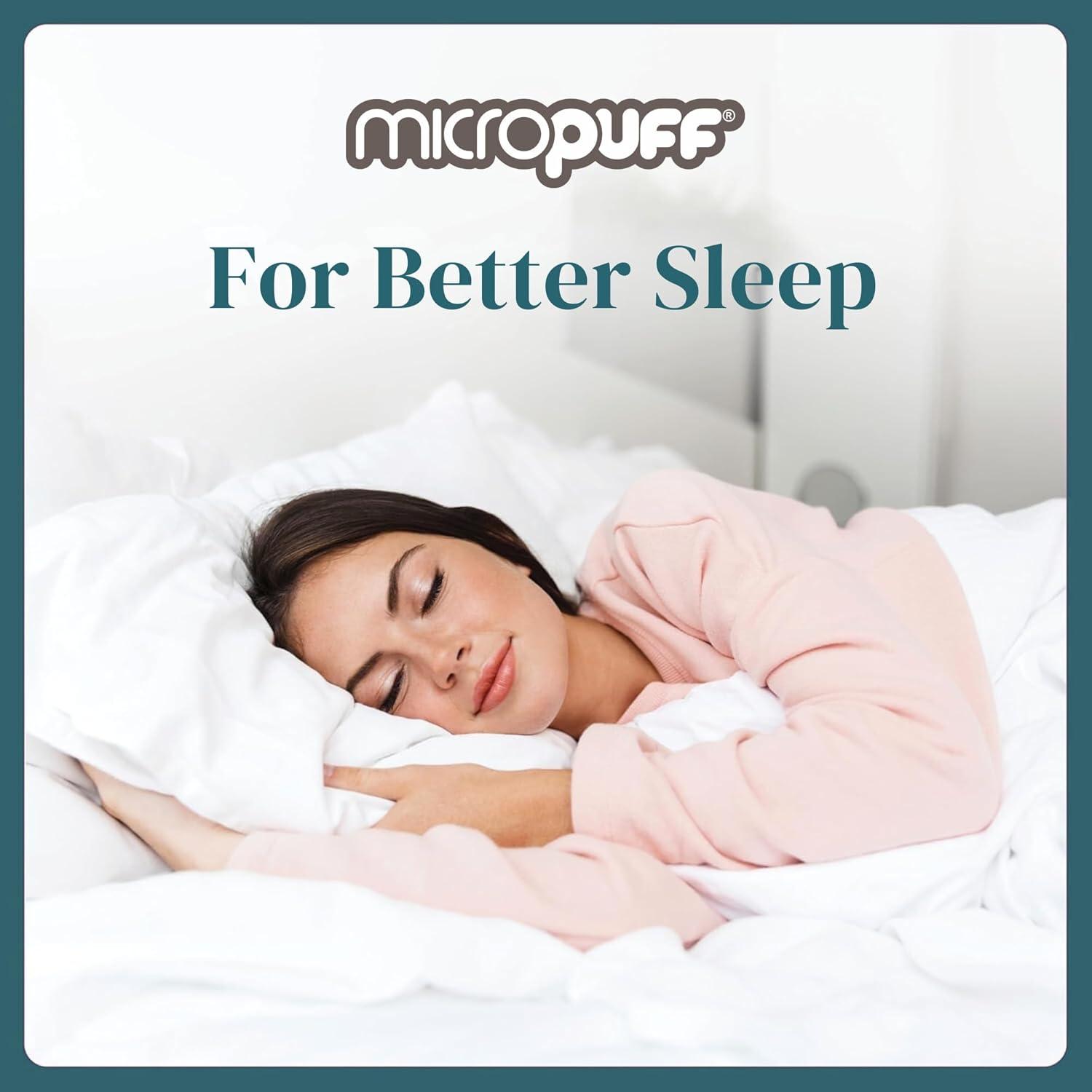 Microfiber Fitted Sheet - Soft & Smooth Allergy Protective Fitted Sheet - Odorless Filling - 95 GSM