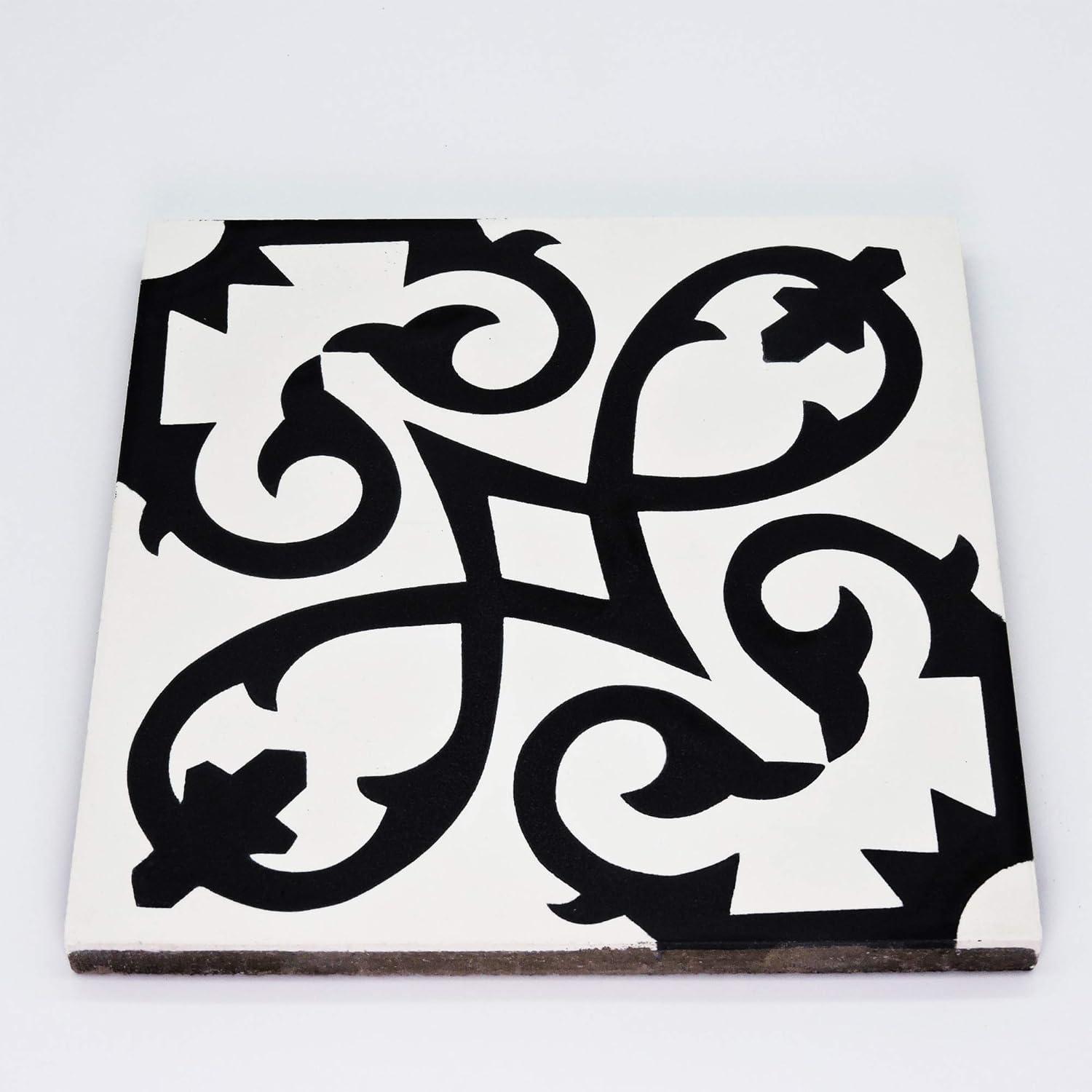 Moroccan Mosaic Orika 8" x 8" Cement Patterned Wall & Floor Tile