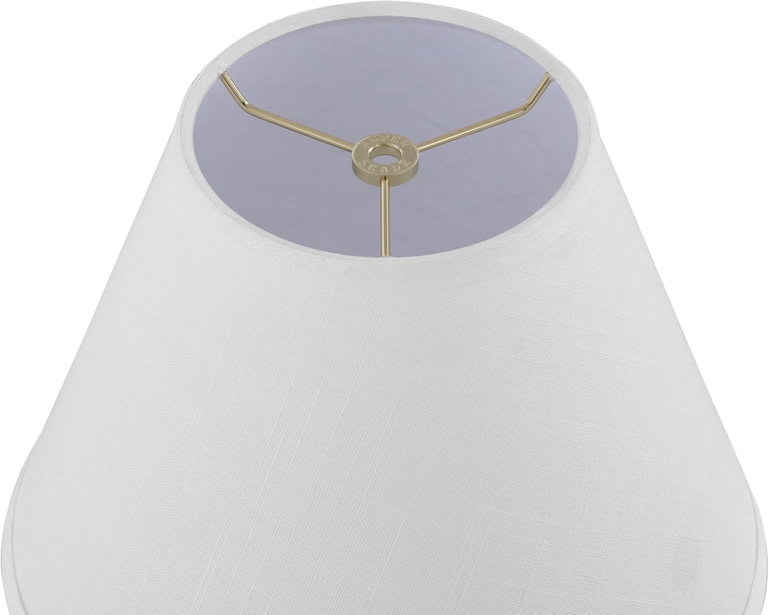 Aspen Creative 32634 Transitional Hardback Empire Shaped Spider Construction Lamp Shade in Off White, 12" wide (6" x 12" x 9")