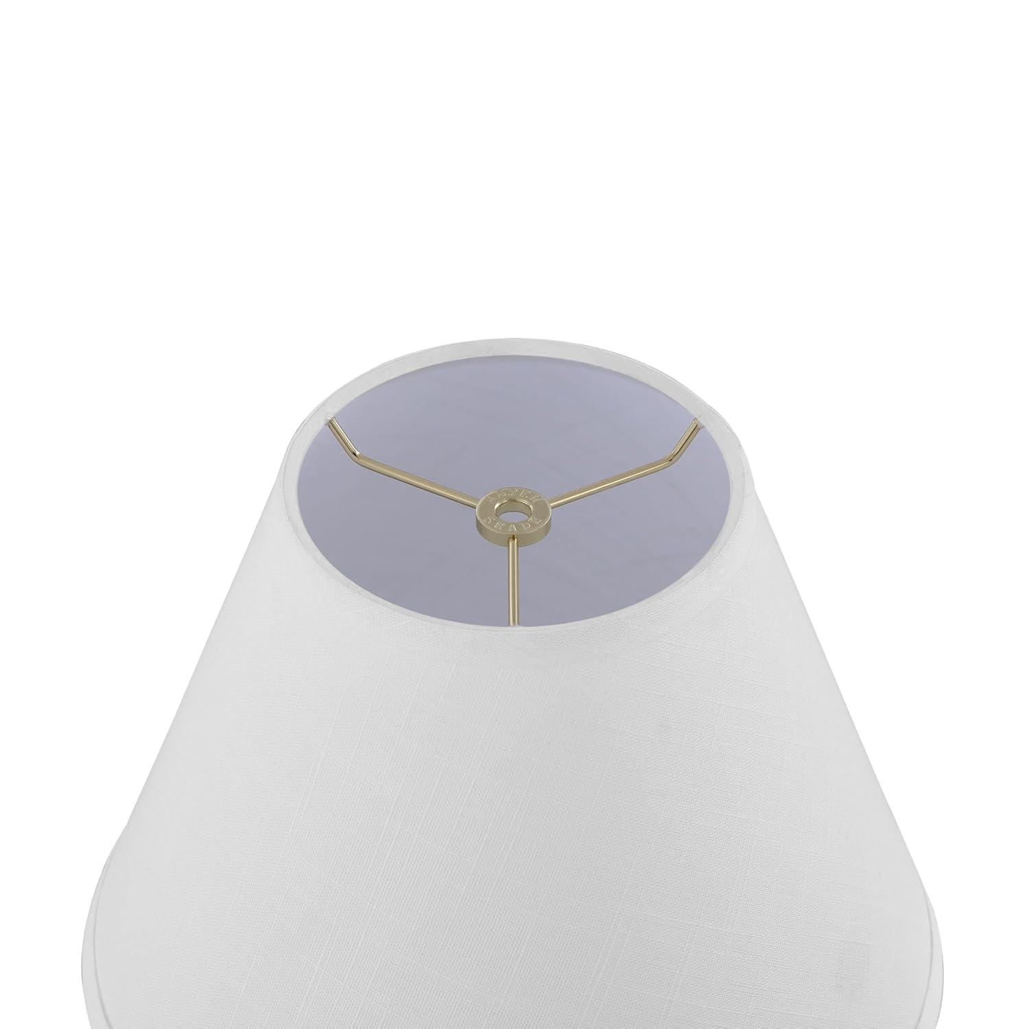 Aspen Creative 32634 Transitional Hardback Empire Shaped Spider Construction Lamp Shade in Off White, 12" wide (6" x 12" x 9")