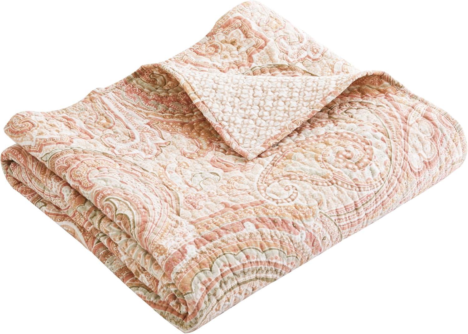 Spruce Blush Quilted Throw - Levtex Home